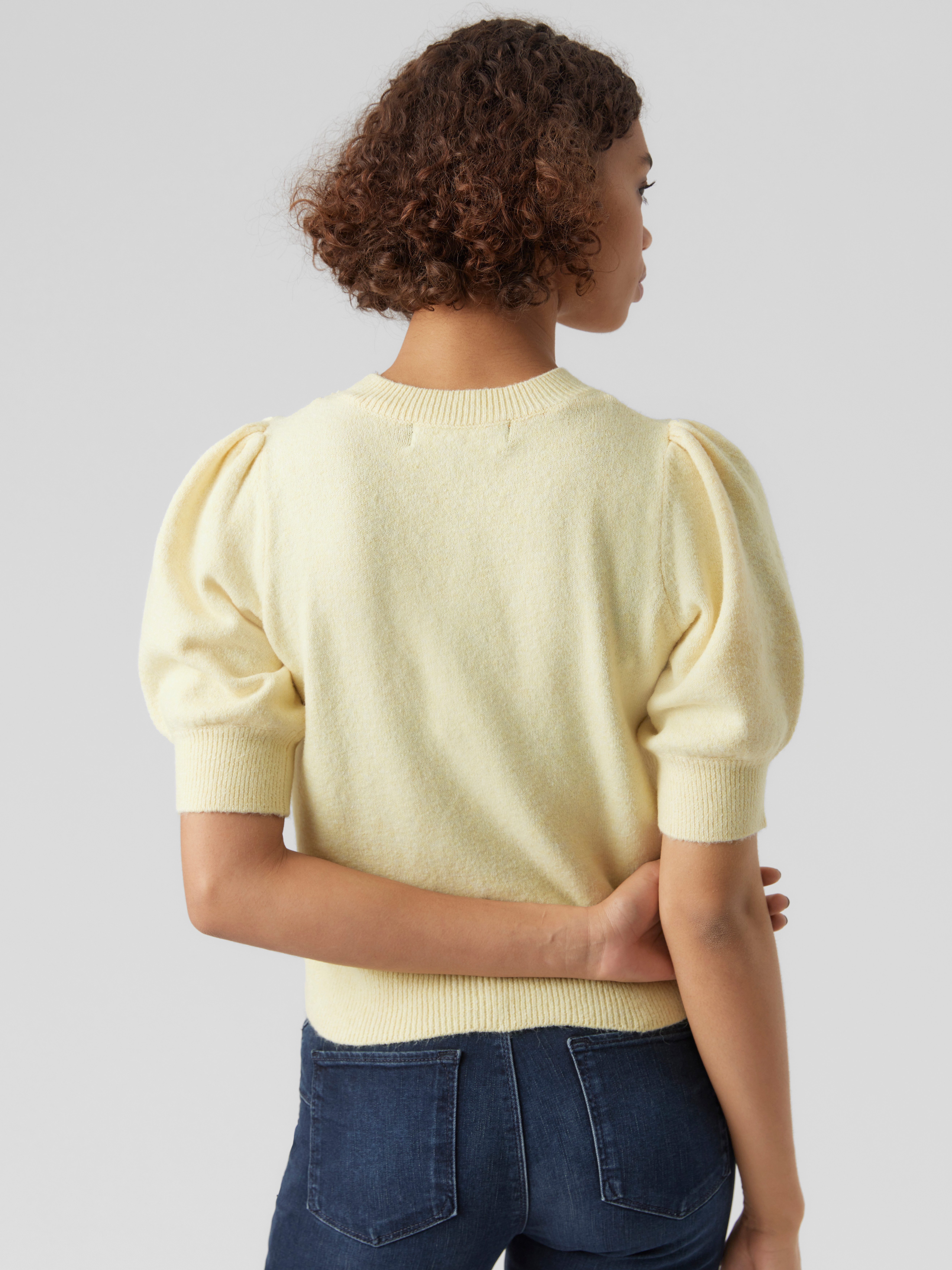Vero Moda Trui met korte mouwen VMDOFFY 2/4 O-NECK PULLOVER GA NOOS