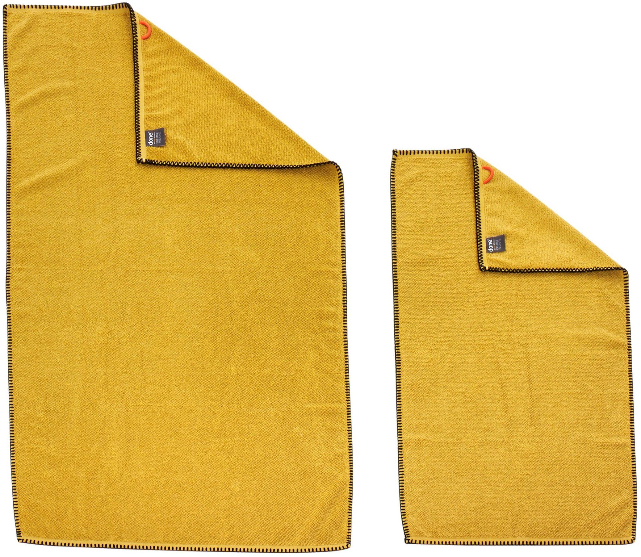 done.® Handdoekenset Deluxe Prime 2x handdoeken (50x100 cm), 2x douchehanddoeken (70x140 cm) (set, 4 stuks)