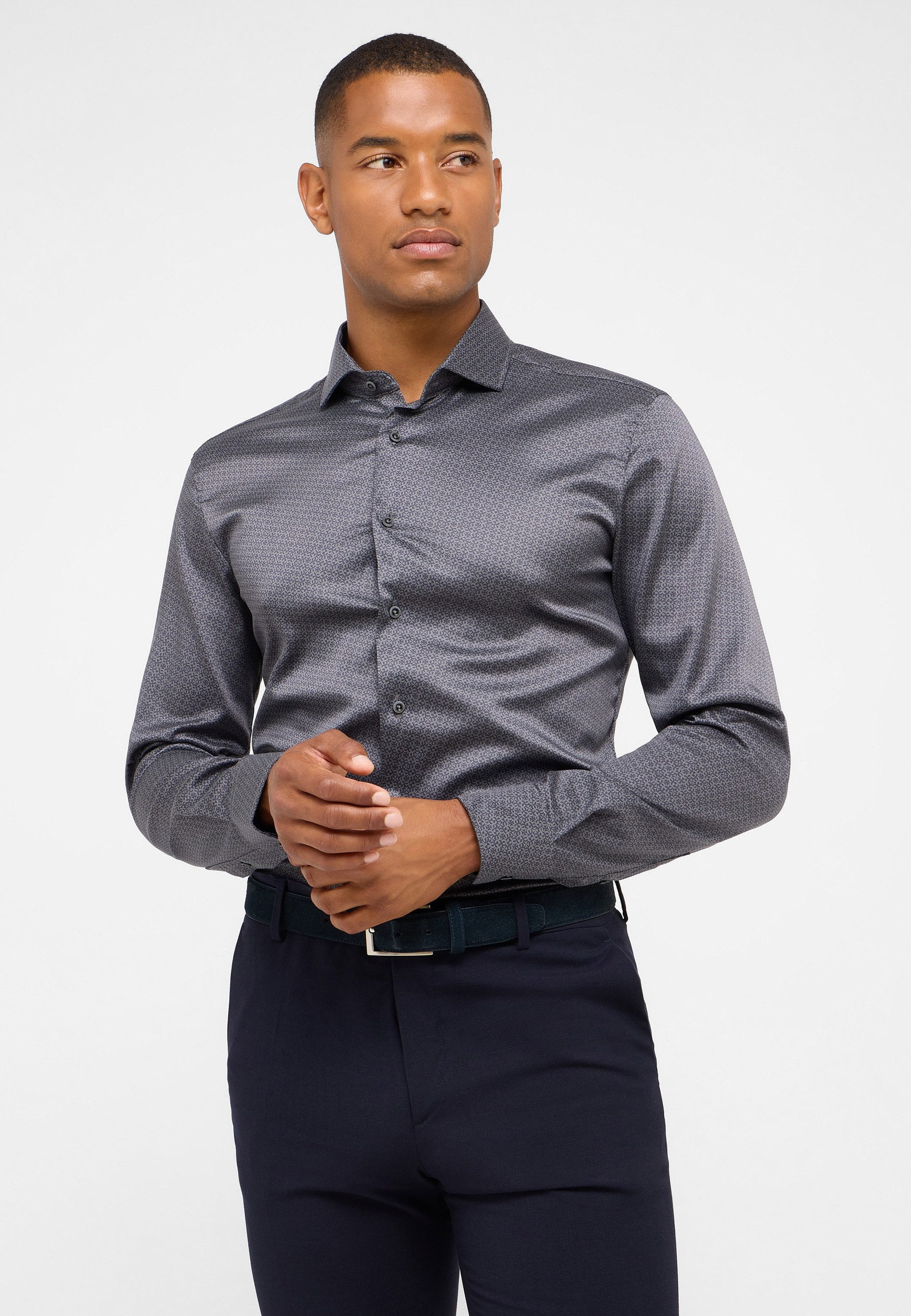 Eterna Overhemd met lange mouwen Slim fit