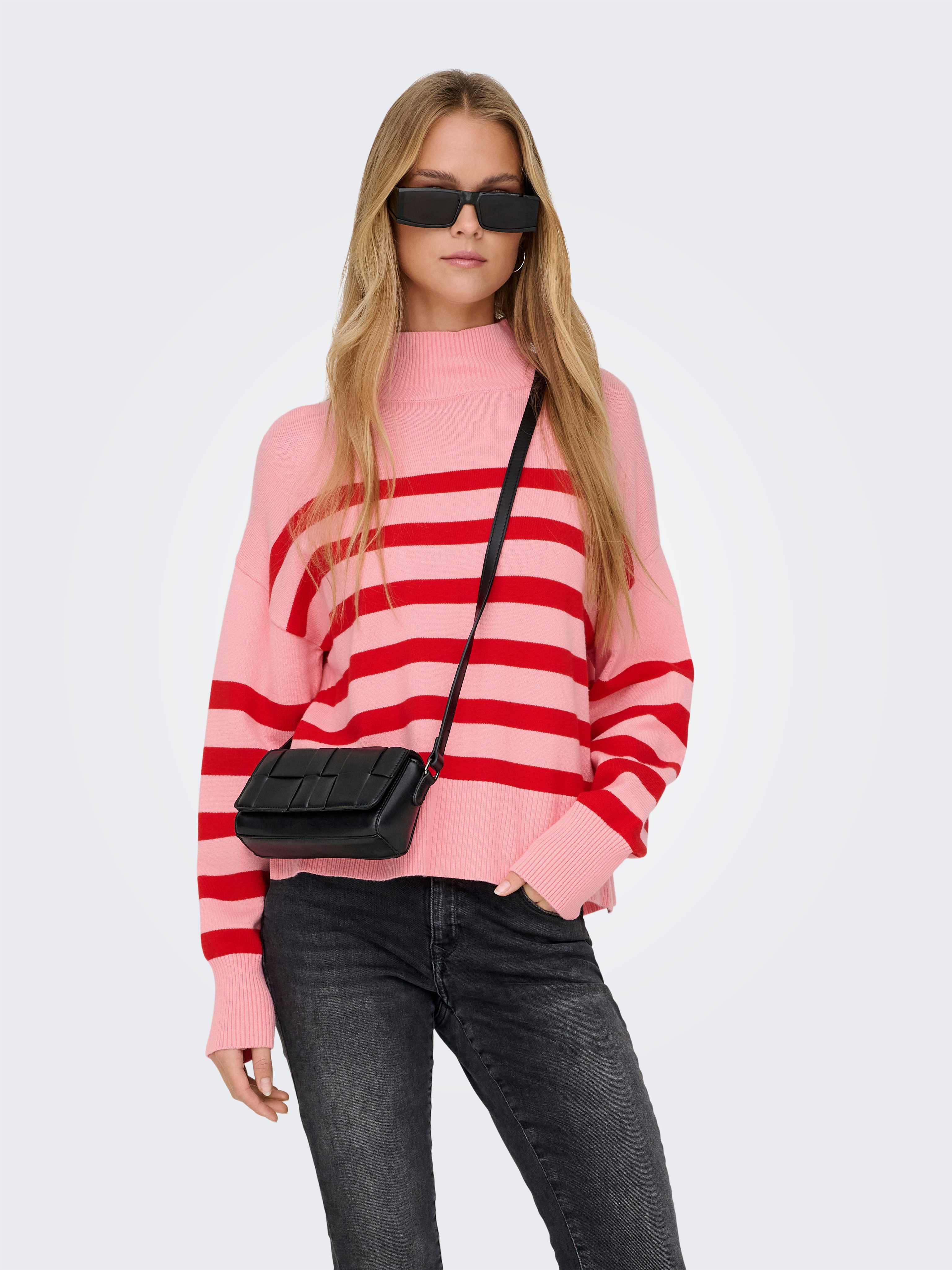 Only Trui met staande kraag ONLBARI L/S HIGHNECK KNT