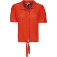 garcia t-shirt ge10002 met knoopdetail rood