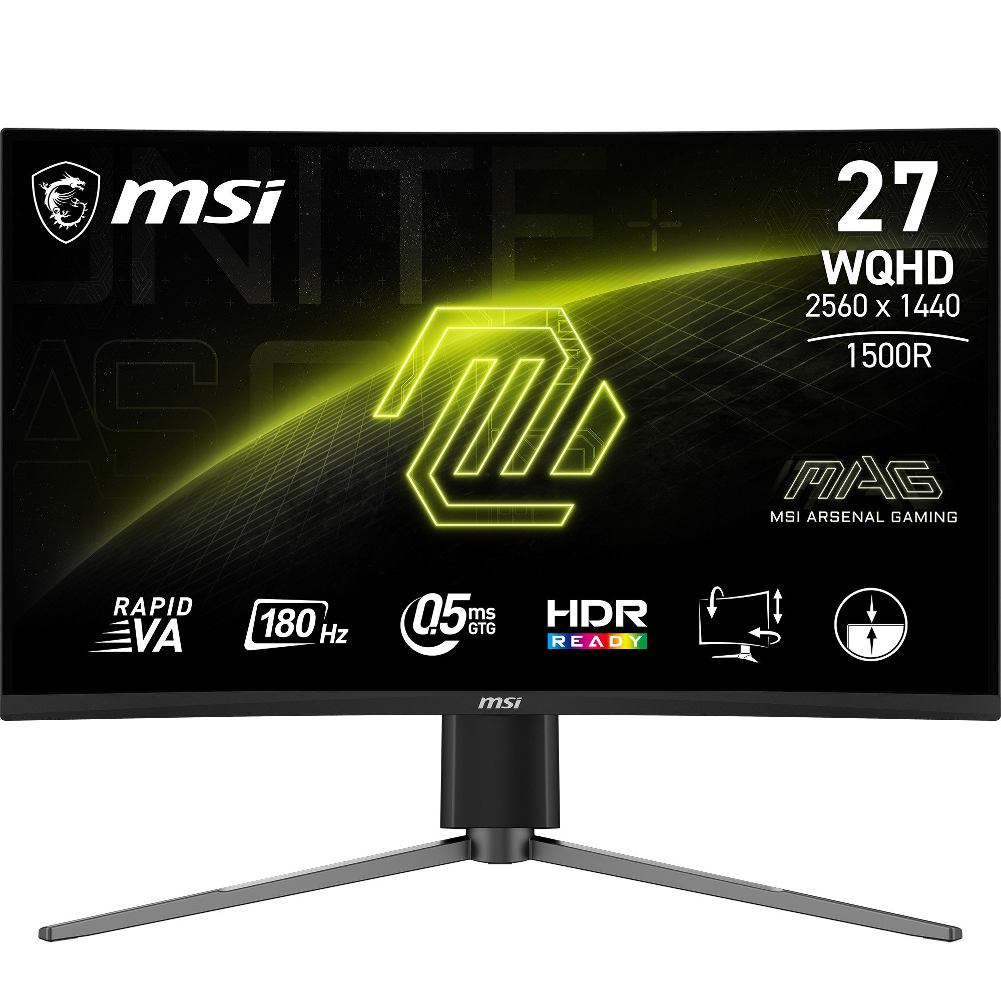 MSI Curved-gaming-monitor MAG 27CQ6PF, 69 cm / 27", WQHD