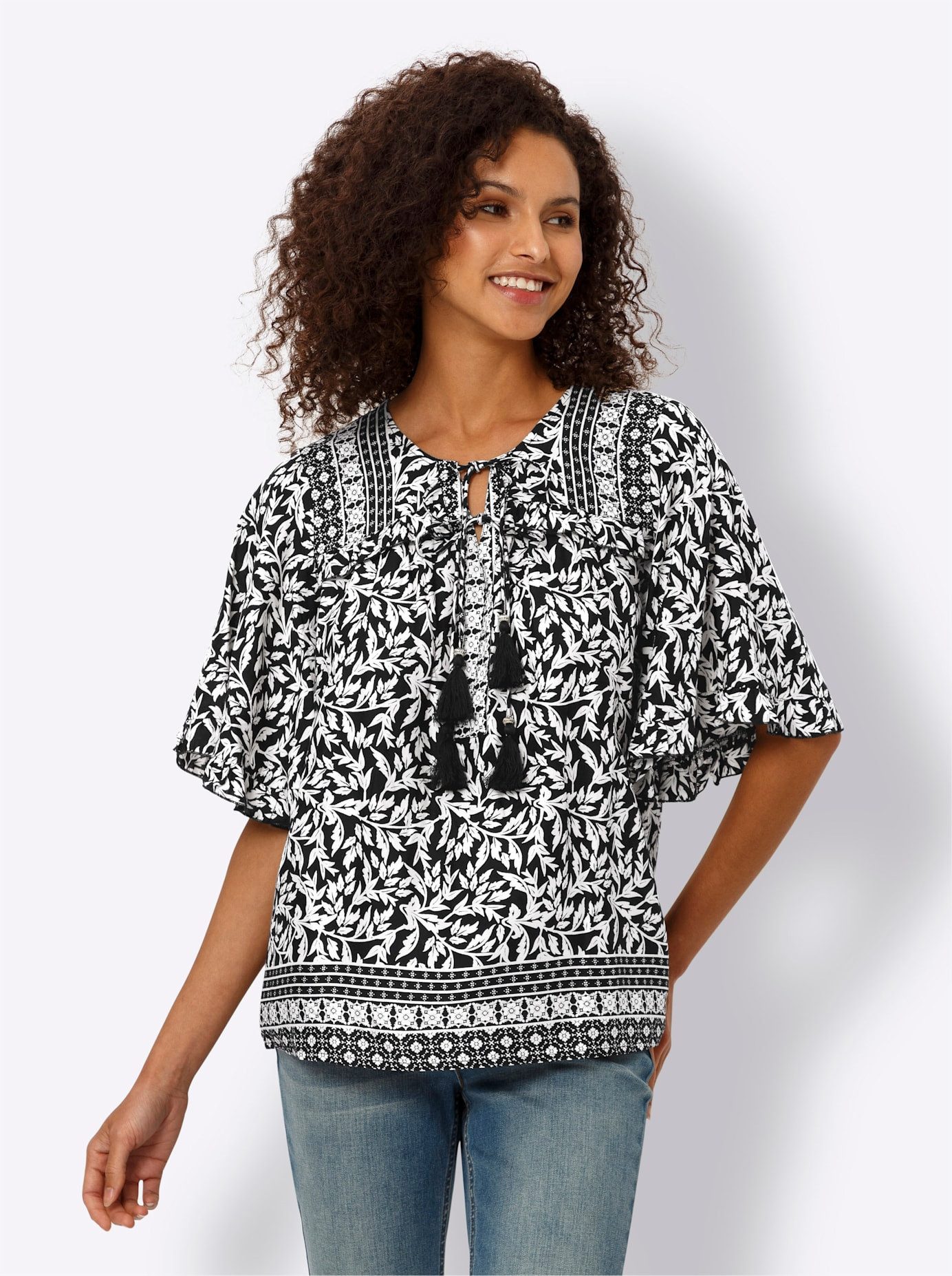 heine Blouse met korte mouwen