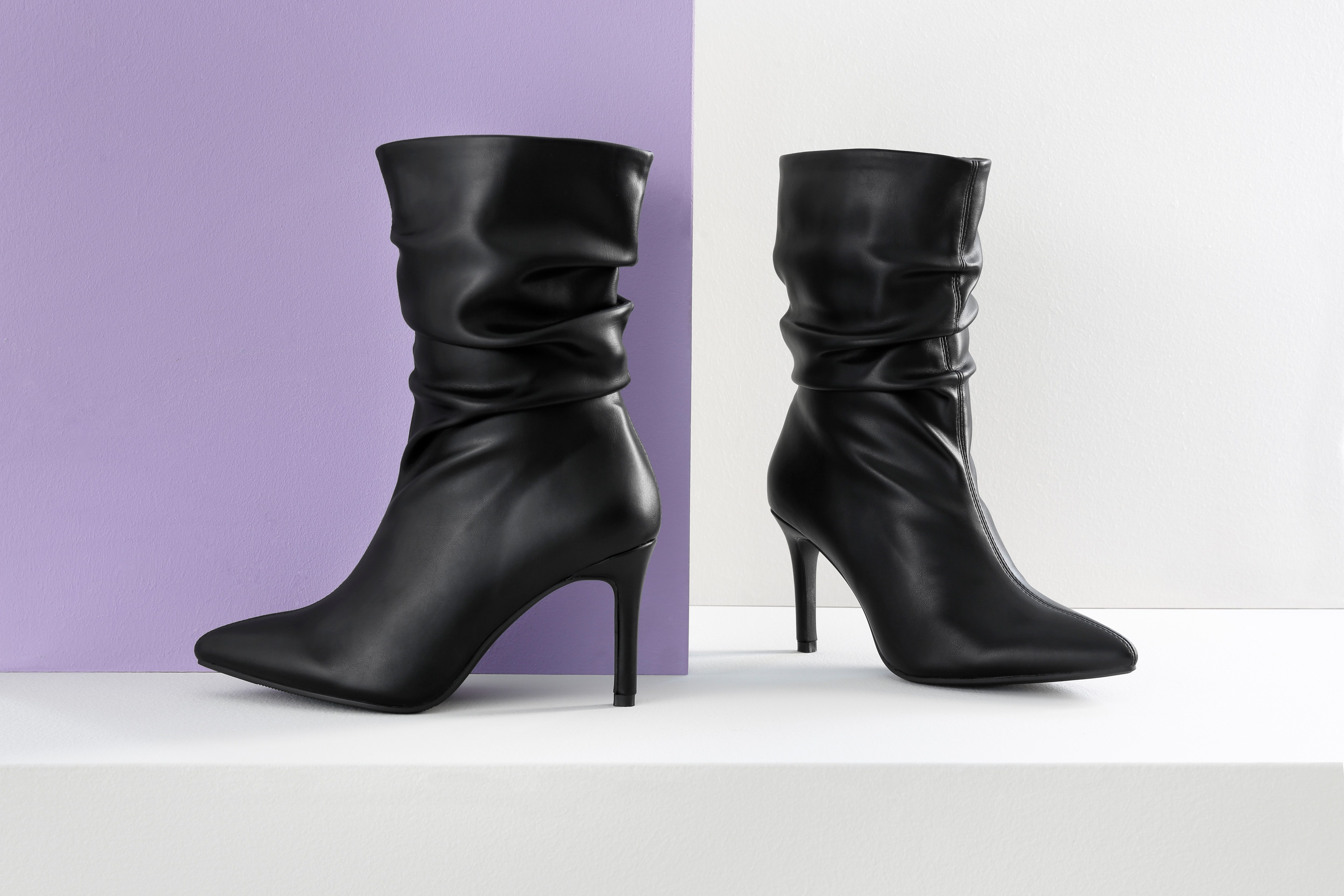 Aniston SHOES Laarsjes met plooien aan de slouchy schacht - nieuwe collectie