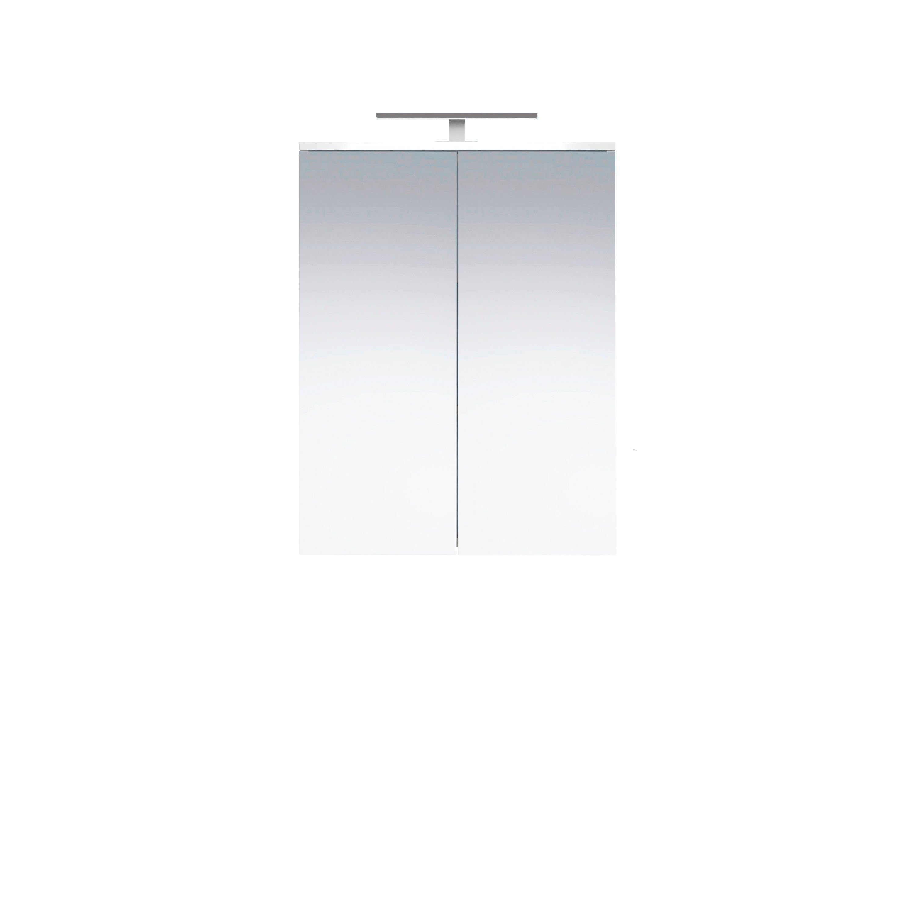 welltime Spiegelkast Praag Badspiegel in wit hoogglans - afmetingen (B/D/H) 60/18/78 cm (1 stuk)