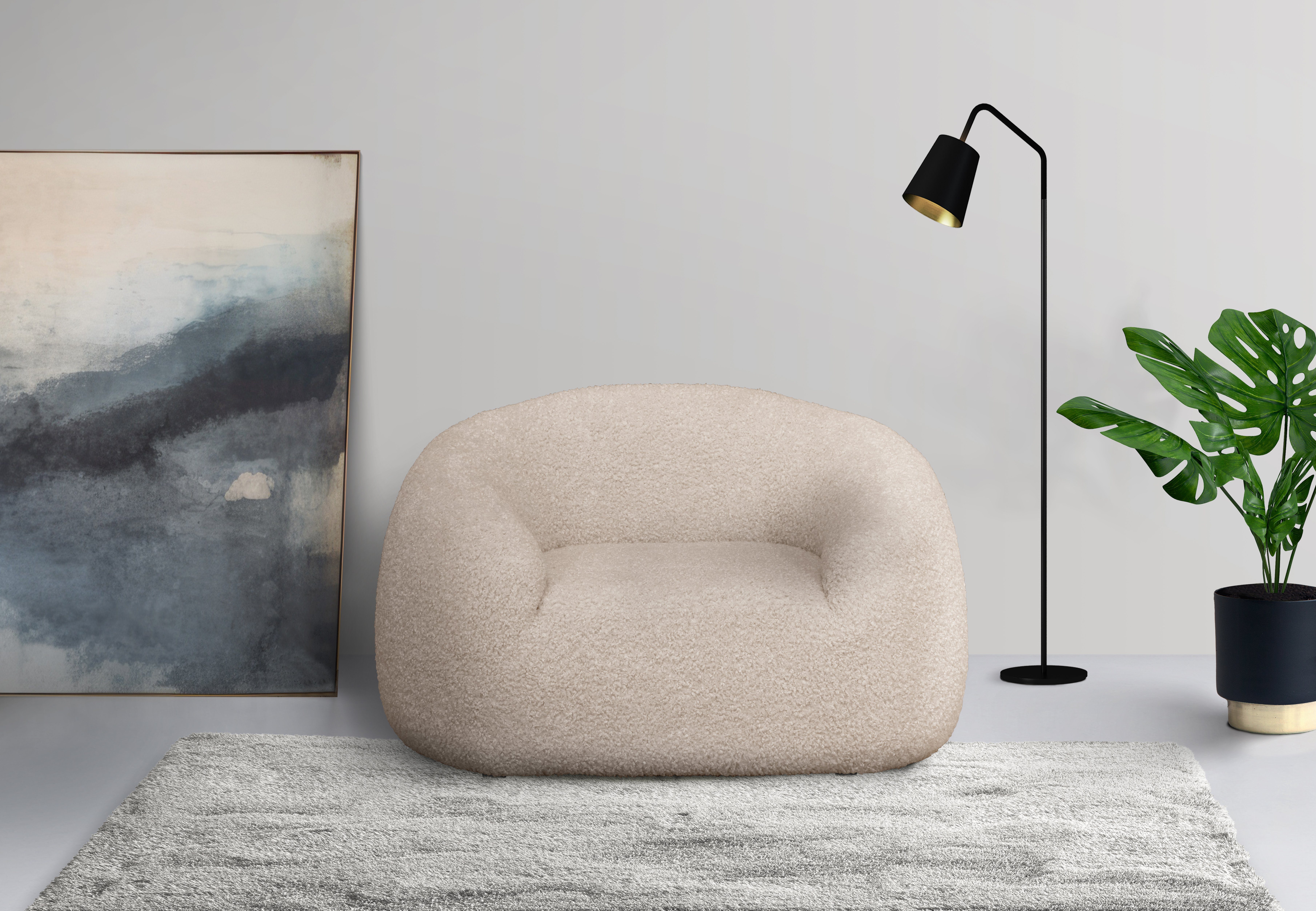 LeGer Home by Lena Gercke Fauteuil YANI relaxfauteuil, loungefauteuil, afmetingen B/D/H: 127/96/76 cm
