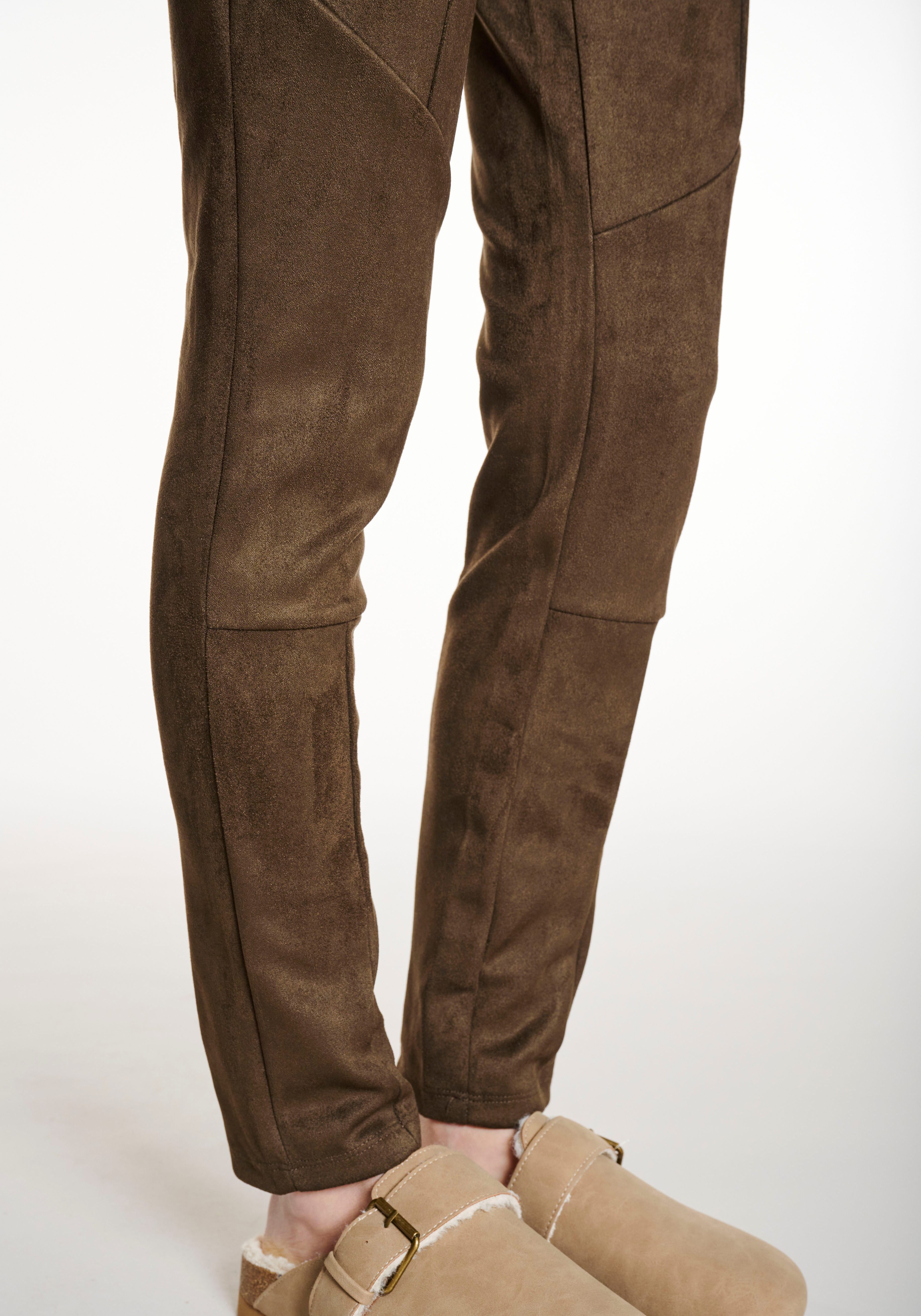 HaILYS Comfortbroek LG P TR Zo44e van imitatiewildleer