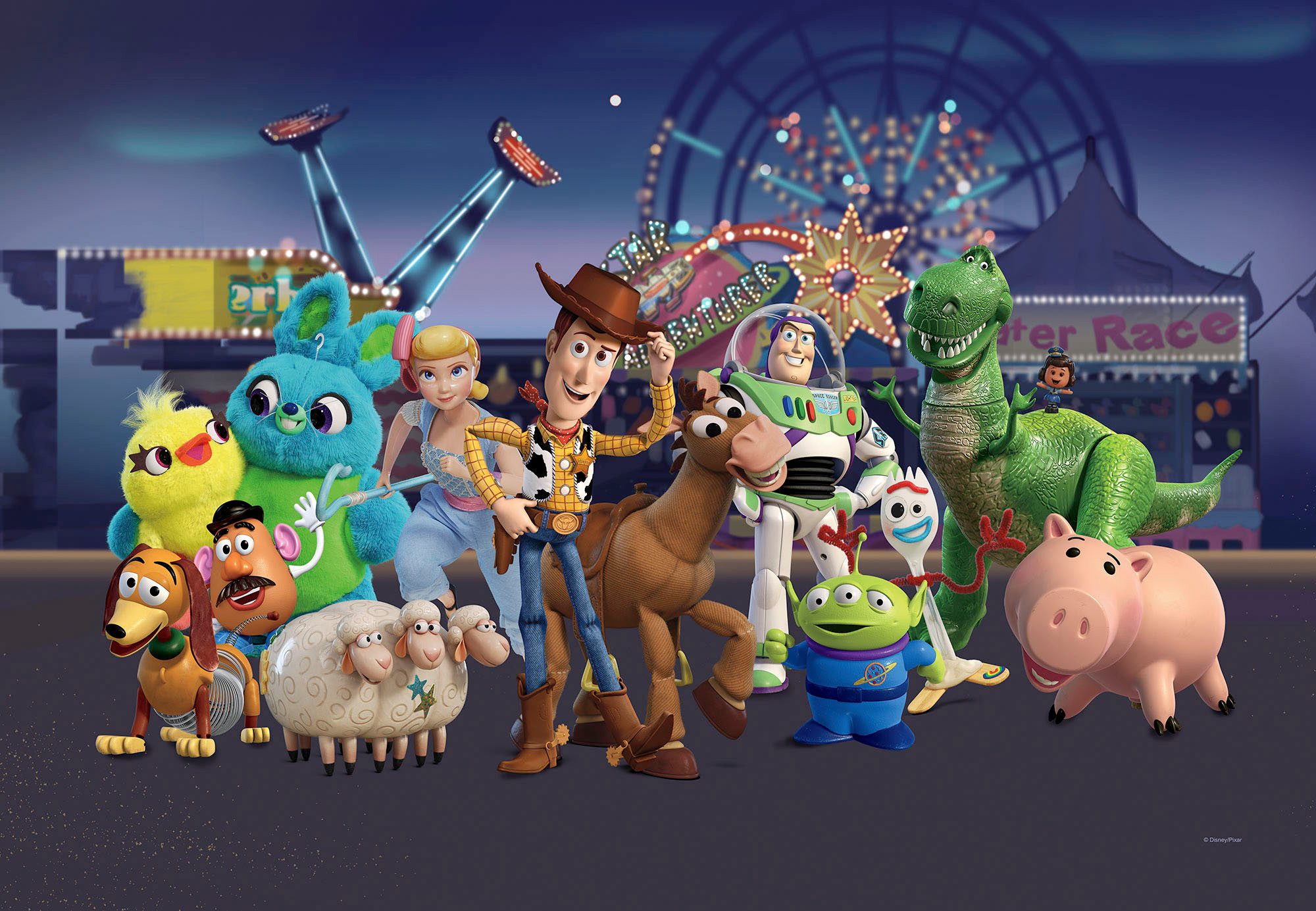 Komar Artprint op linnen Toy Story The Greatest Team - Afmeting 60 x 40 cm (1 stuk)