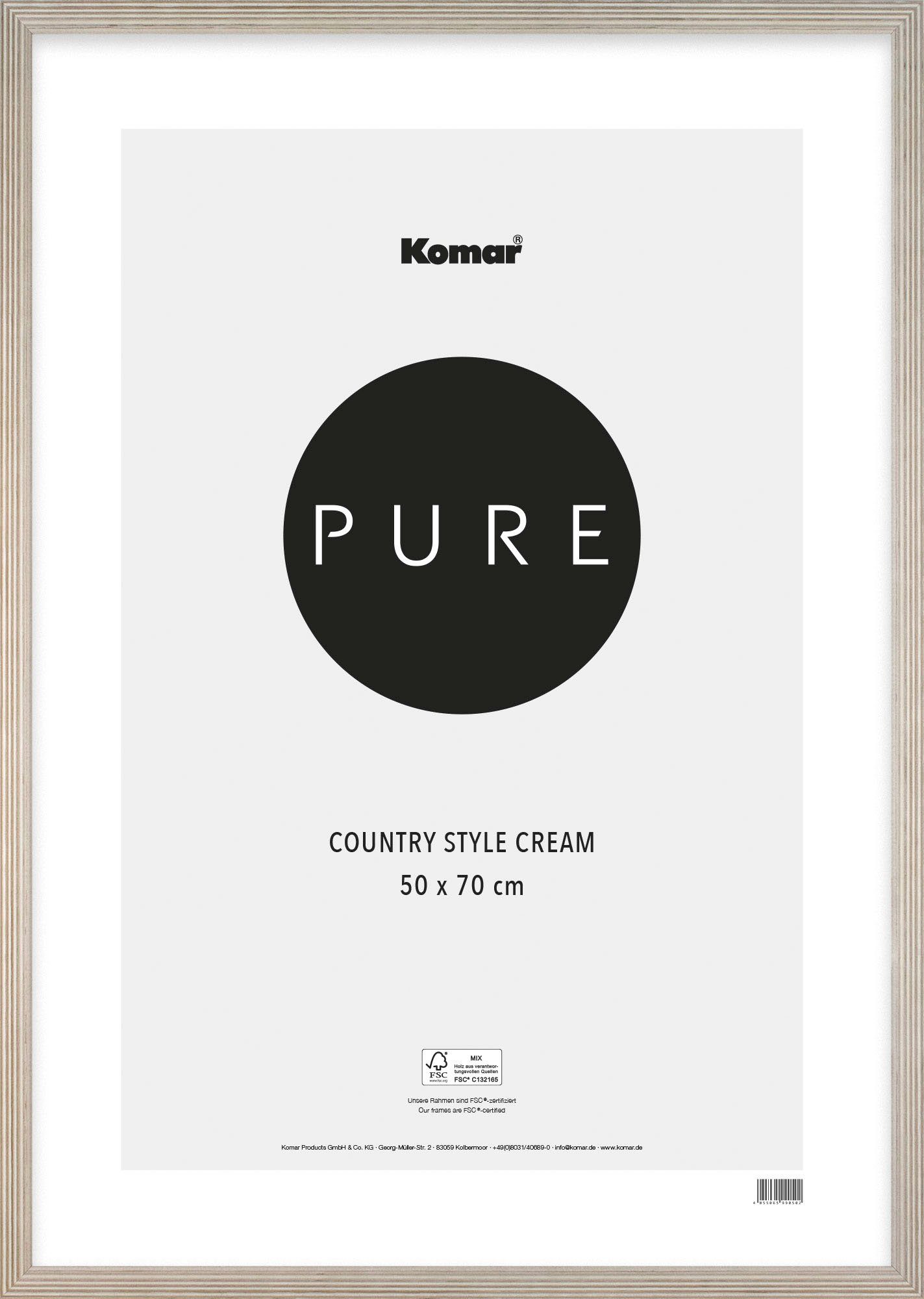 Komar Fotolijstje Country Style Holz Echt houten frame met hoogtransparant acrylglas