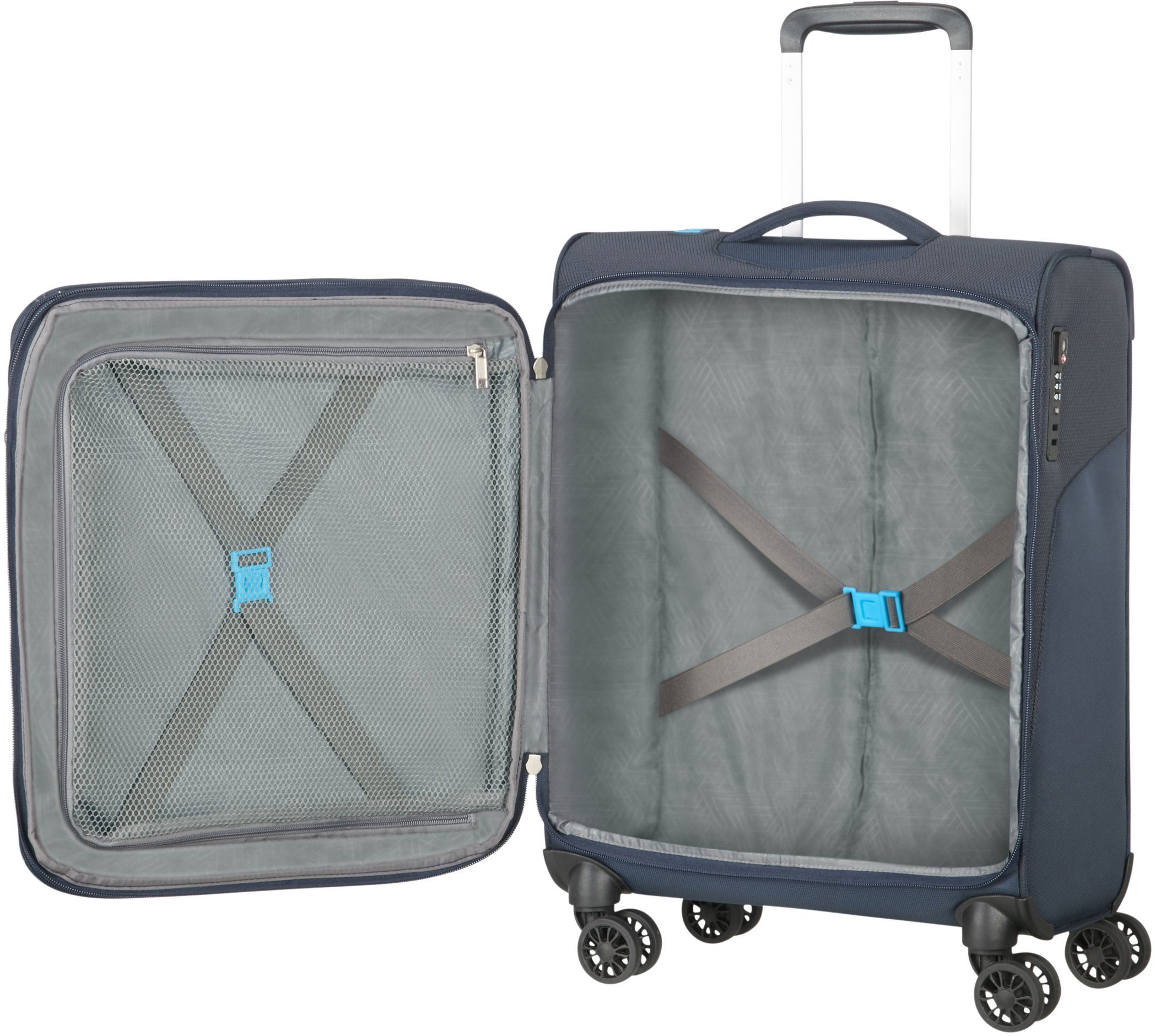 American Tourister® Zachte bagage trolley SUMMERFUNK, 55 cm Handbagage koffer trolley TSA-cijferslot volumevergroting