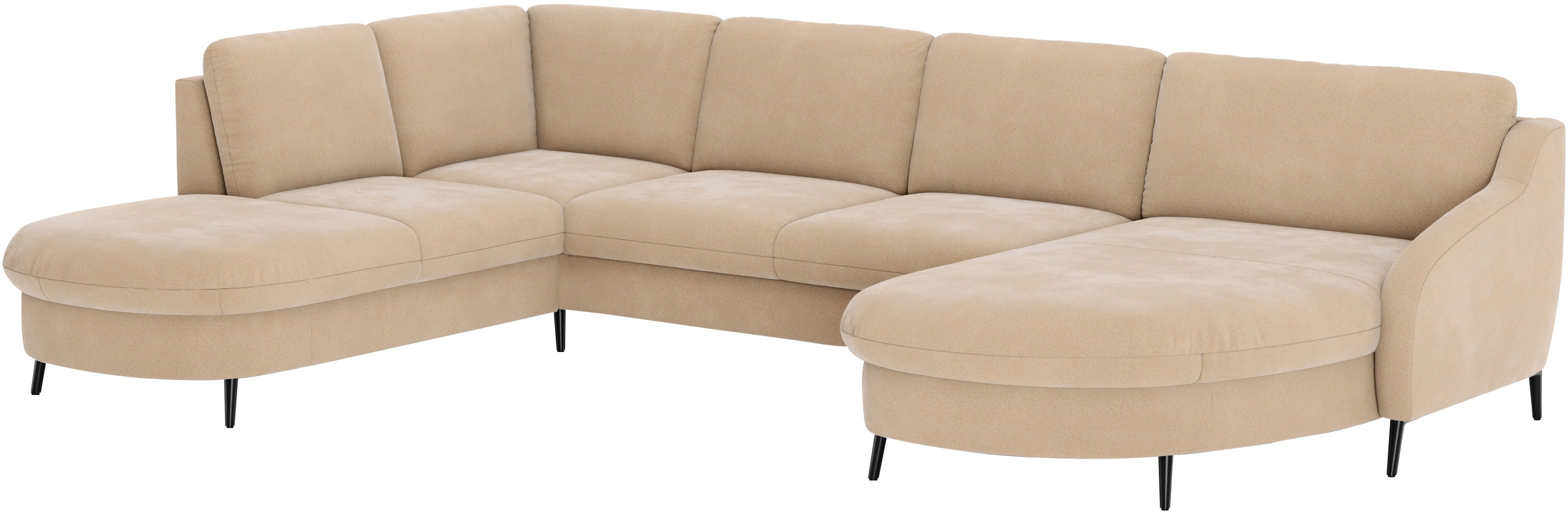 sit&more Zithoek Soul U-model optioneel met bed en bedlade