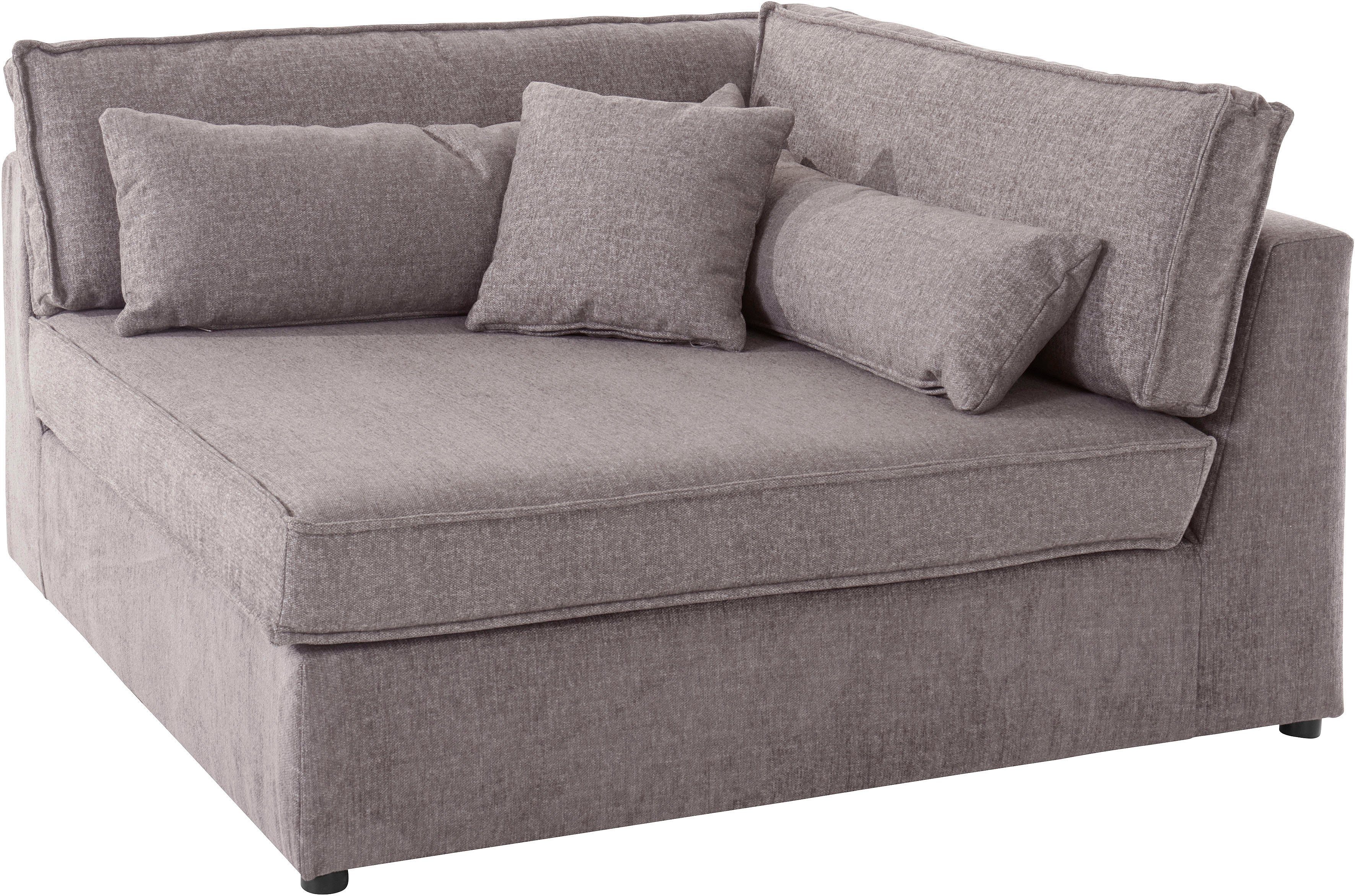RAUM.ID Bank-hoekelement Enid Deel van een modulaire bank, stevig zitcomfort, ook in breedribcord