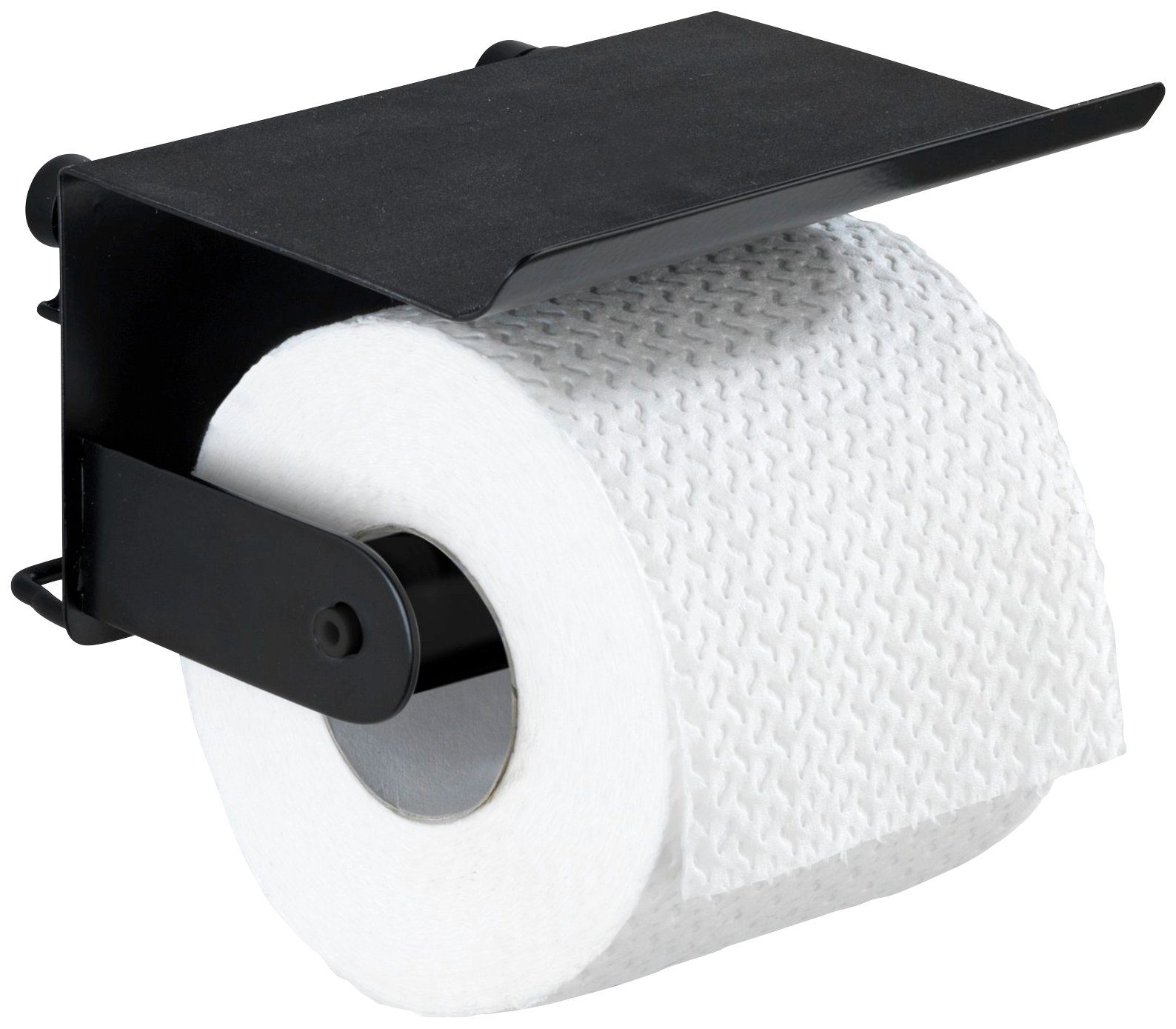 WENKO Toiletrolhouder Classic plus black (1 stuk)