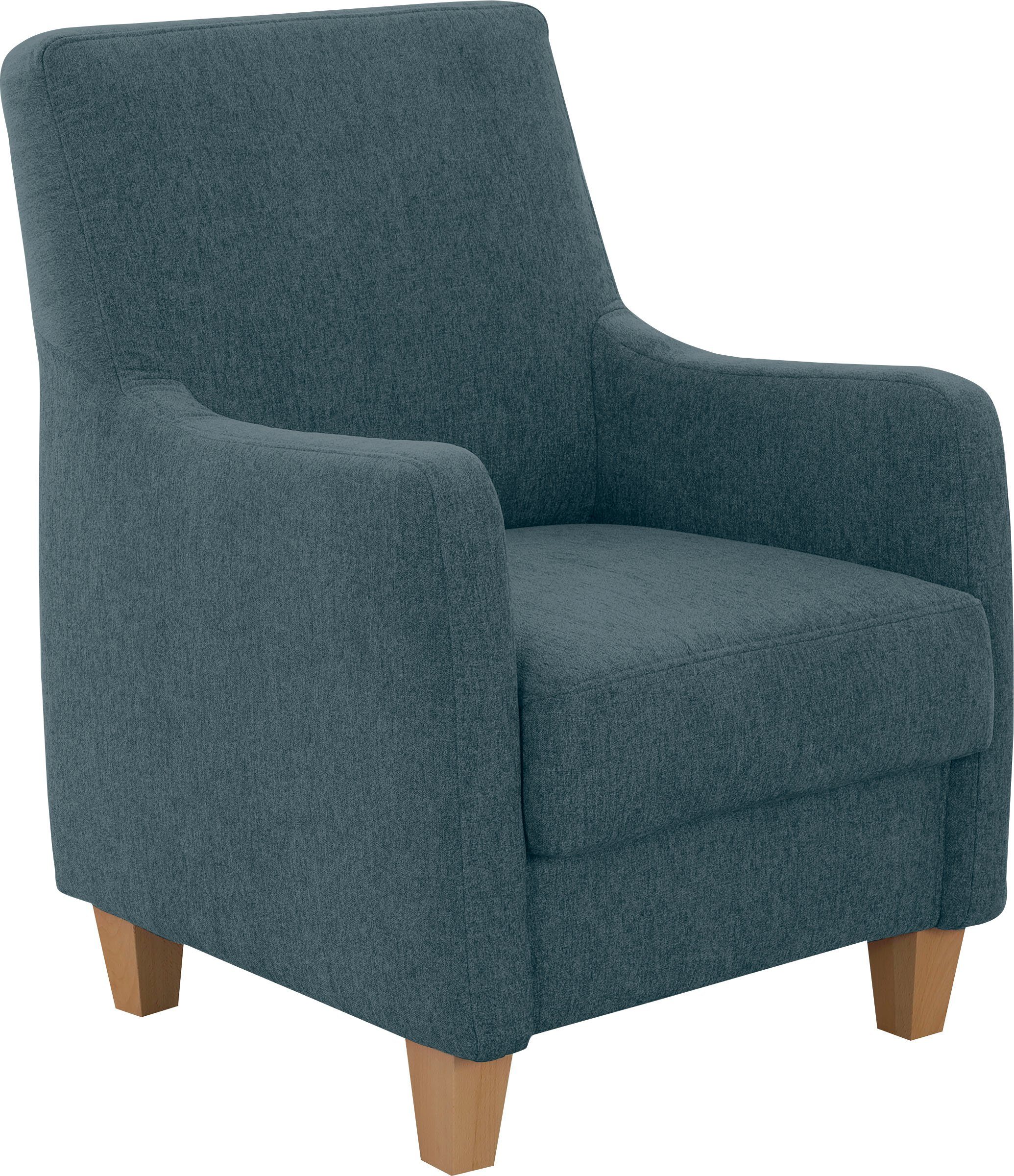 Home affaire Fauteuil Palmera Pocketvering bekleding, passend bij de serie "Palmera" fauteuils grijs