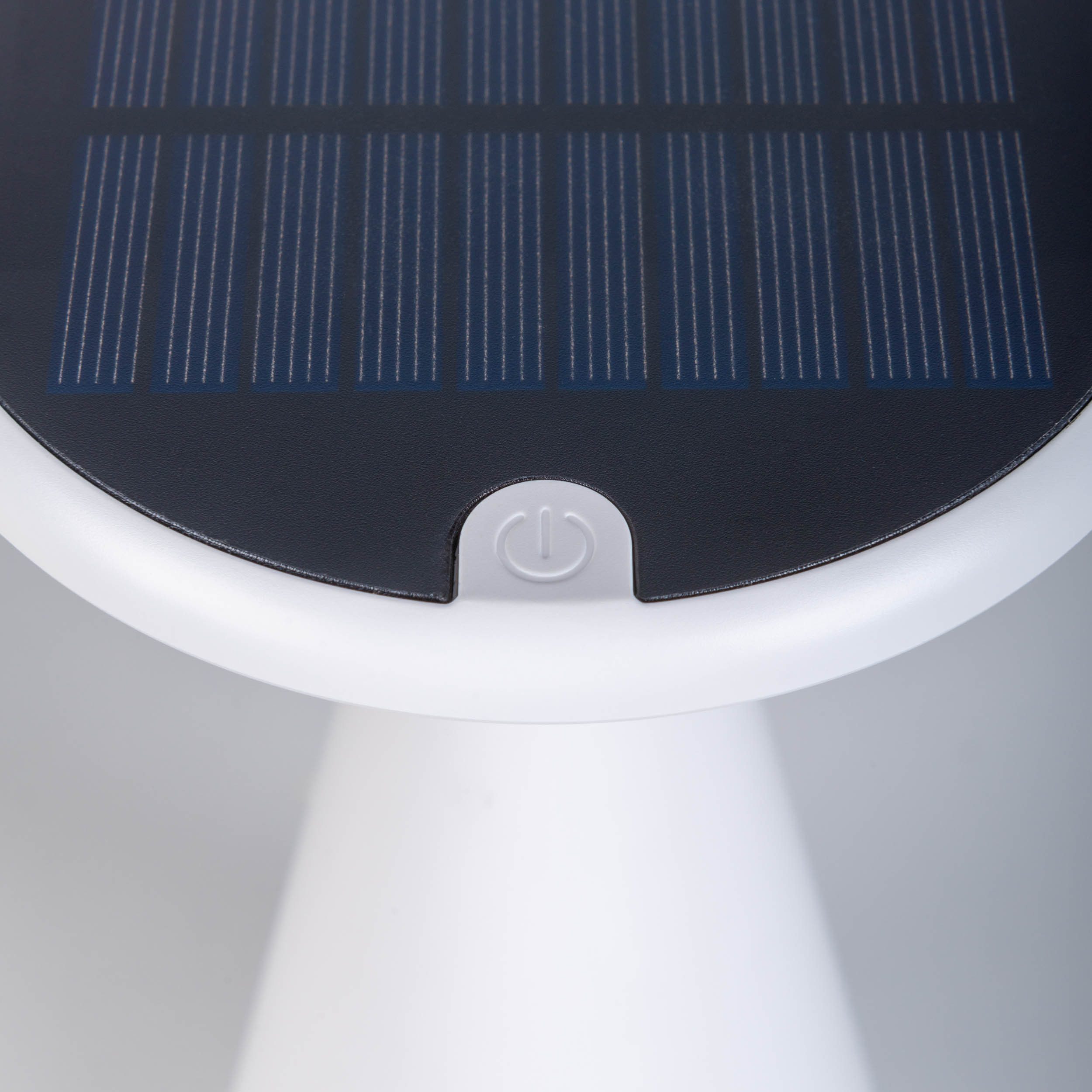 näve Led-tafellamp Palu Zonne-/accu-aangedreven, aanraking, dimbaar, geheugen, USB-C oplaadkabel, warmwit (1 stuk)