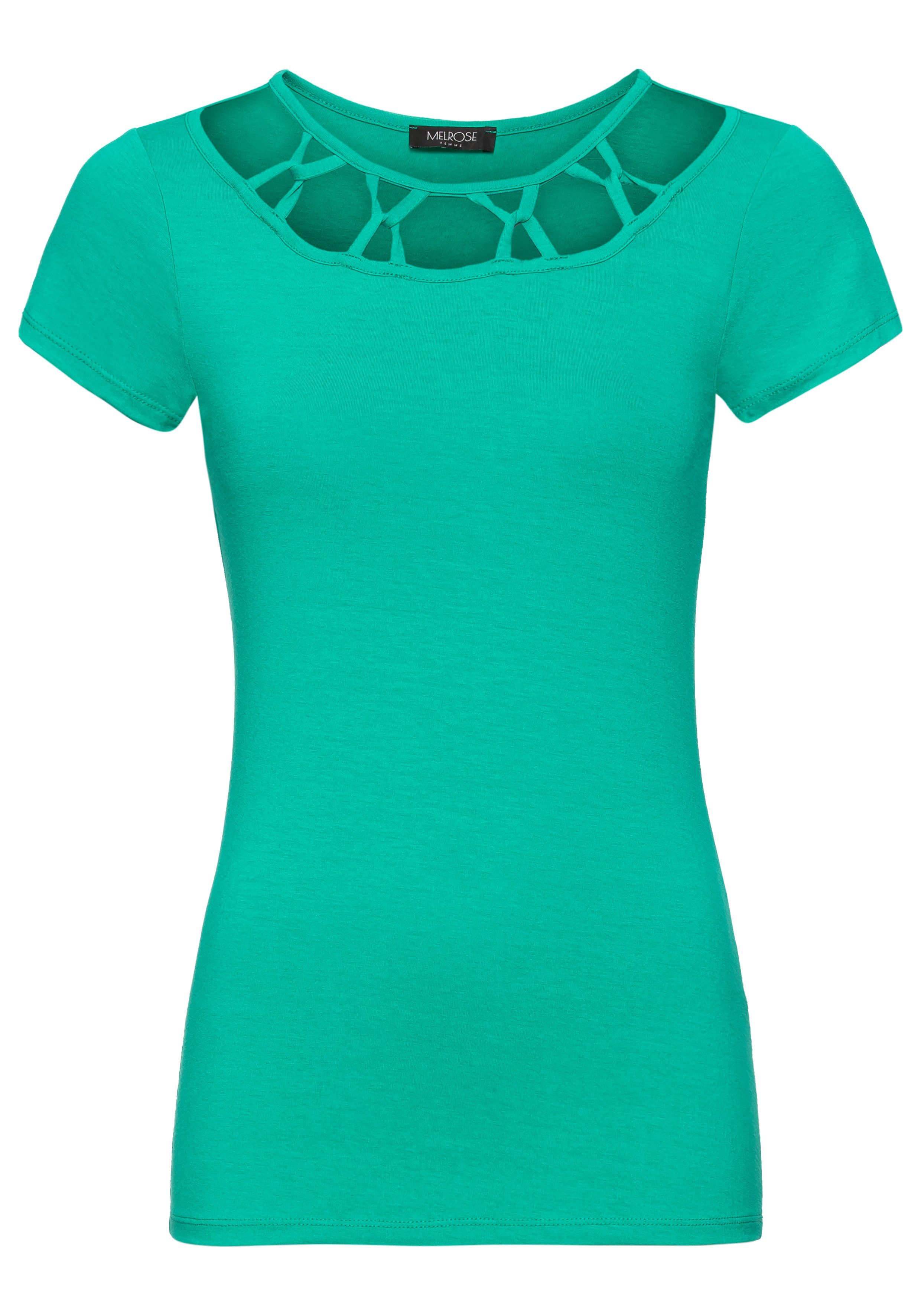 Melrose T-shirt met vrouwelijke glitterdetails nieuwe collectie