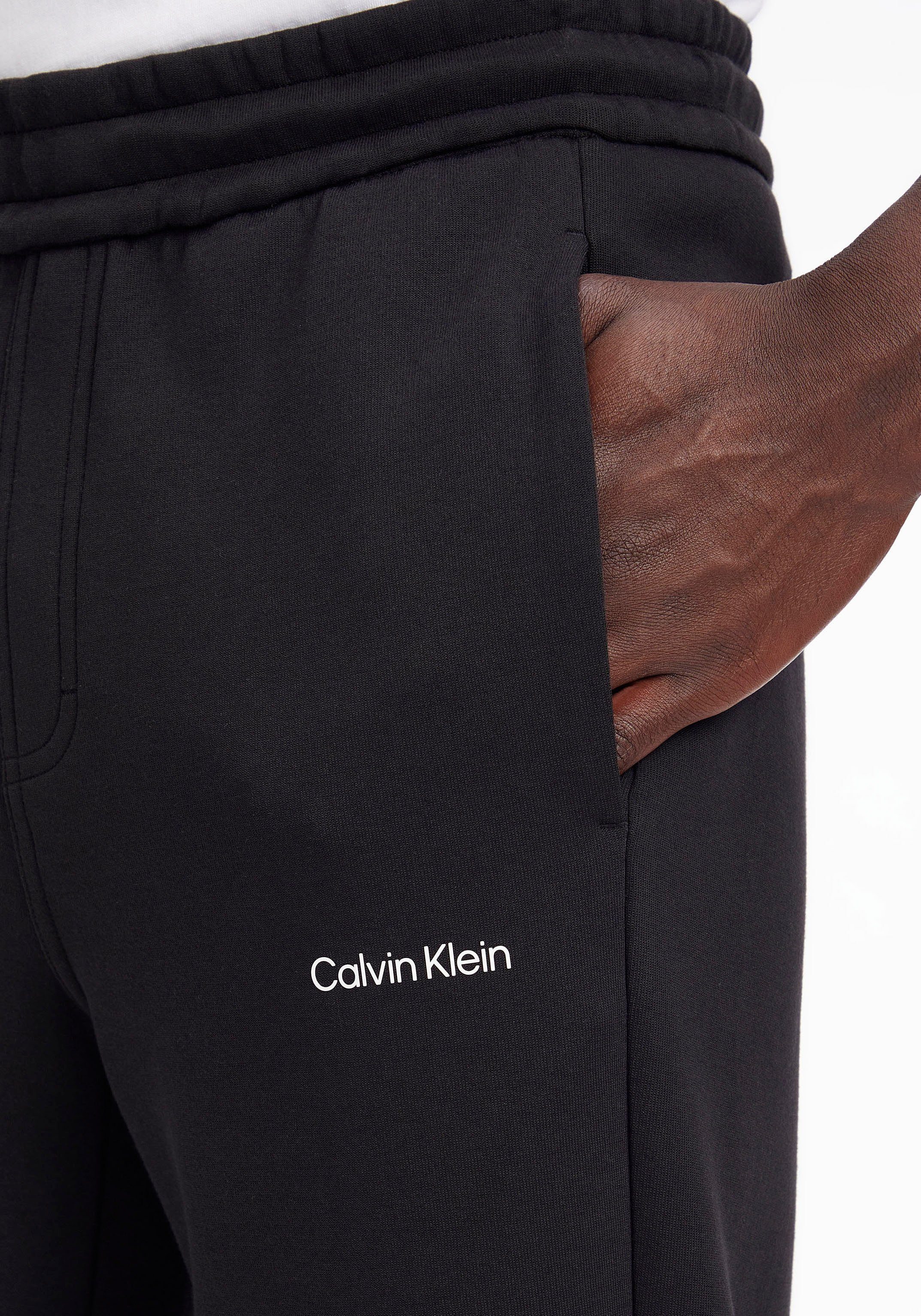 Calvin Klein Sweatbroek MICRO LOGO JOGGER met contrasterende zoom aan de broekspijp