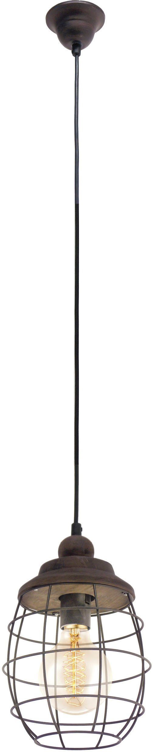 EGLO Hanglamp BAMPTON hanglamp, Eettafellamp, Lamp voor de woonkamer, E27