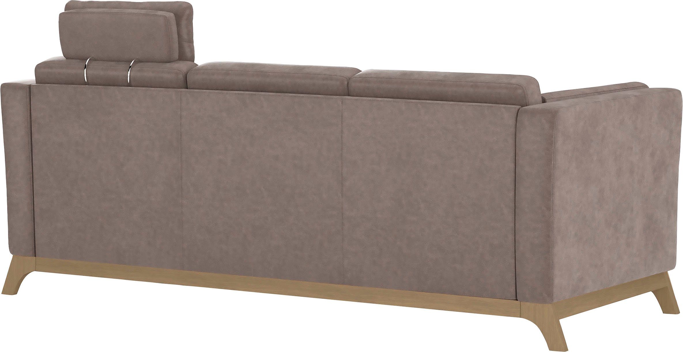 Home affaire 3-zitsbank Viva met houten frame van beukenhout