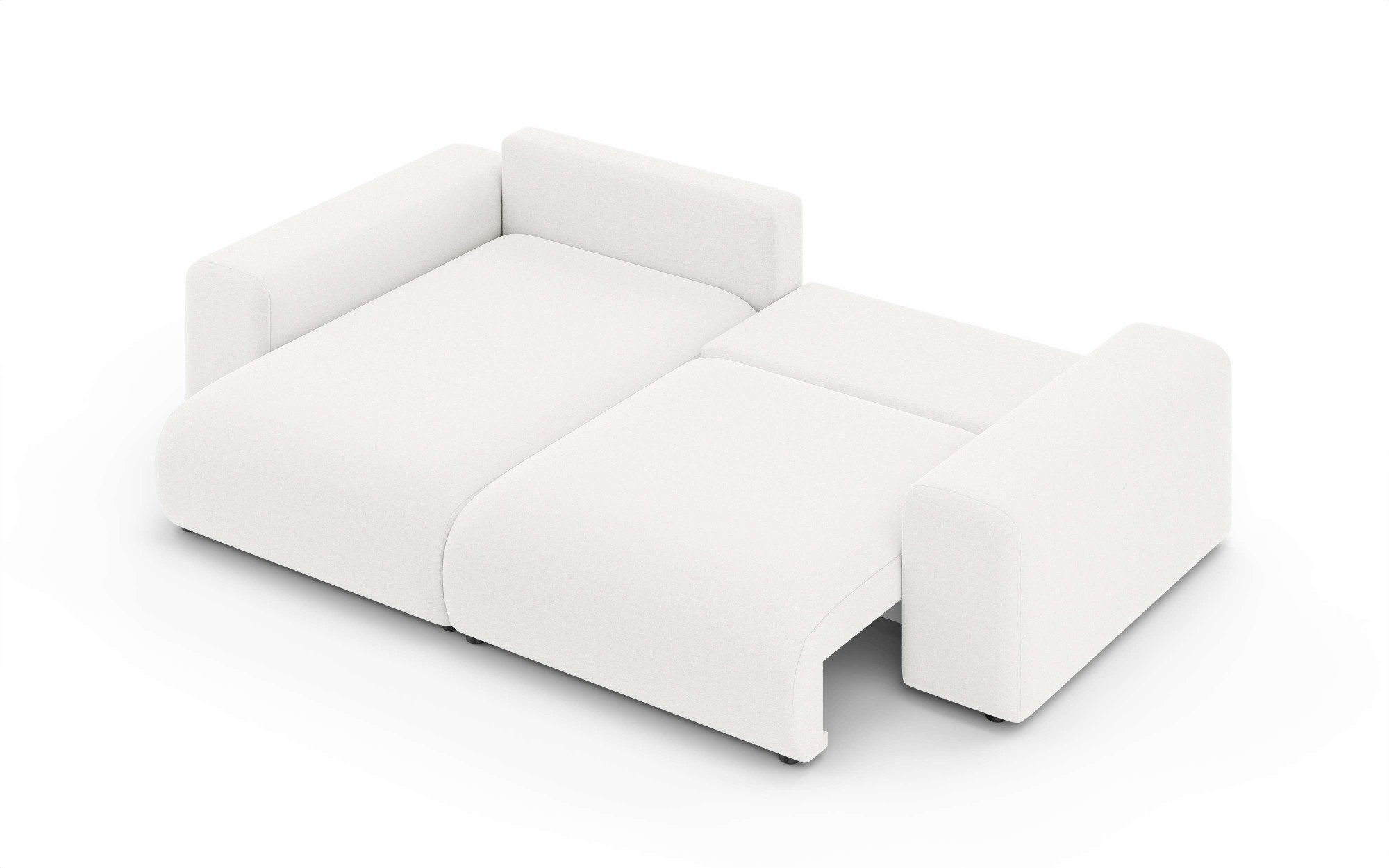 Home affaire Hoekbank LAKESIDE met bedfunctie en bedlade, B/D/H 257/166/84 cm L-vorm, recamiere aan beide zijden monteerbaar, golfondersteuning