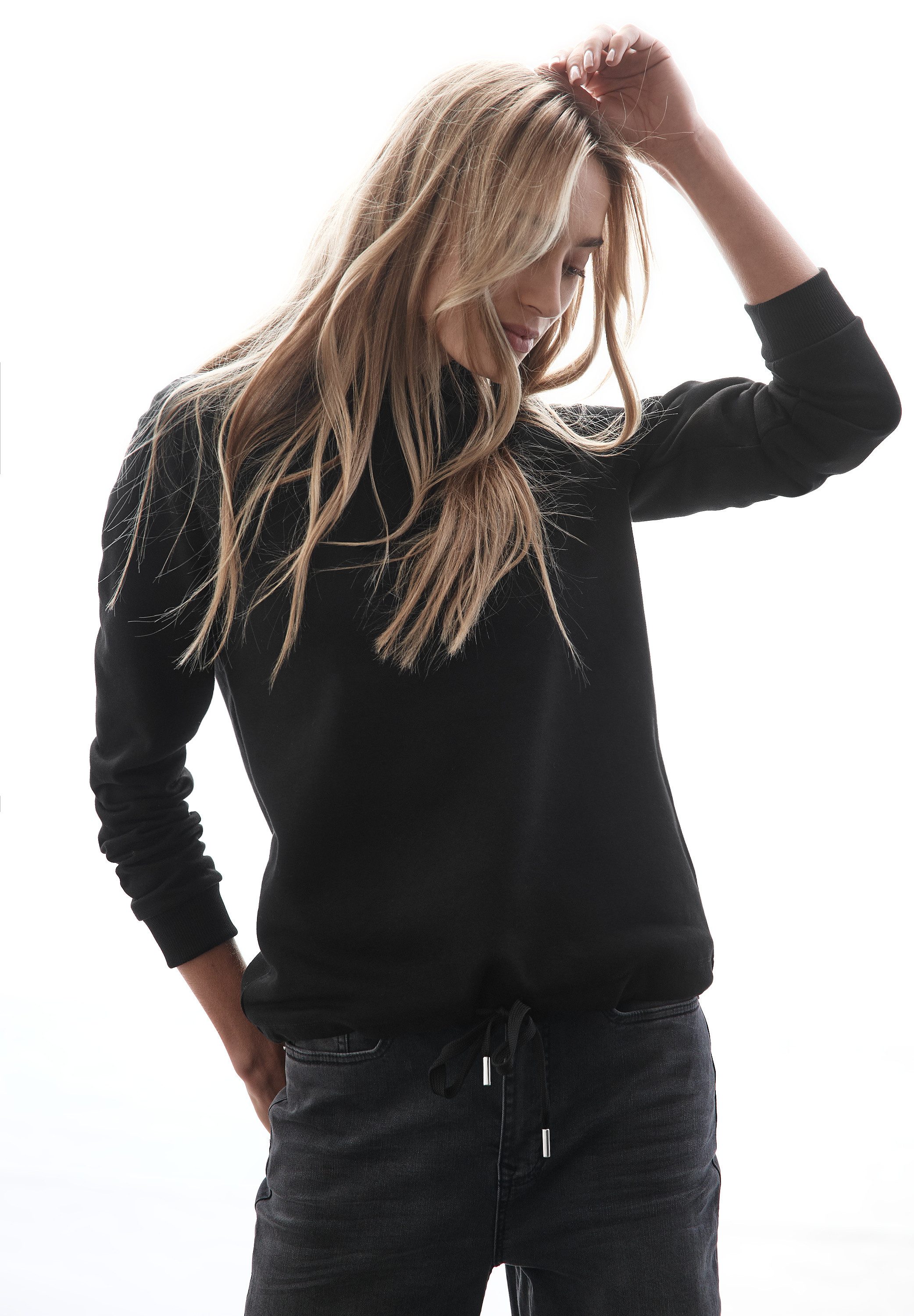 STREET ONE Hoodie met een rijgkoord bij de zoom