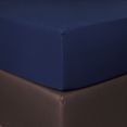 bettwarenshop hoeslaken boxspring elastisch voor extra hoge matrassen (1 stuk) blauw