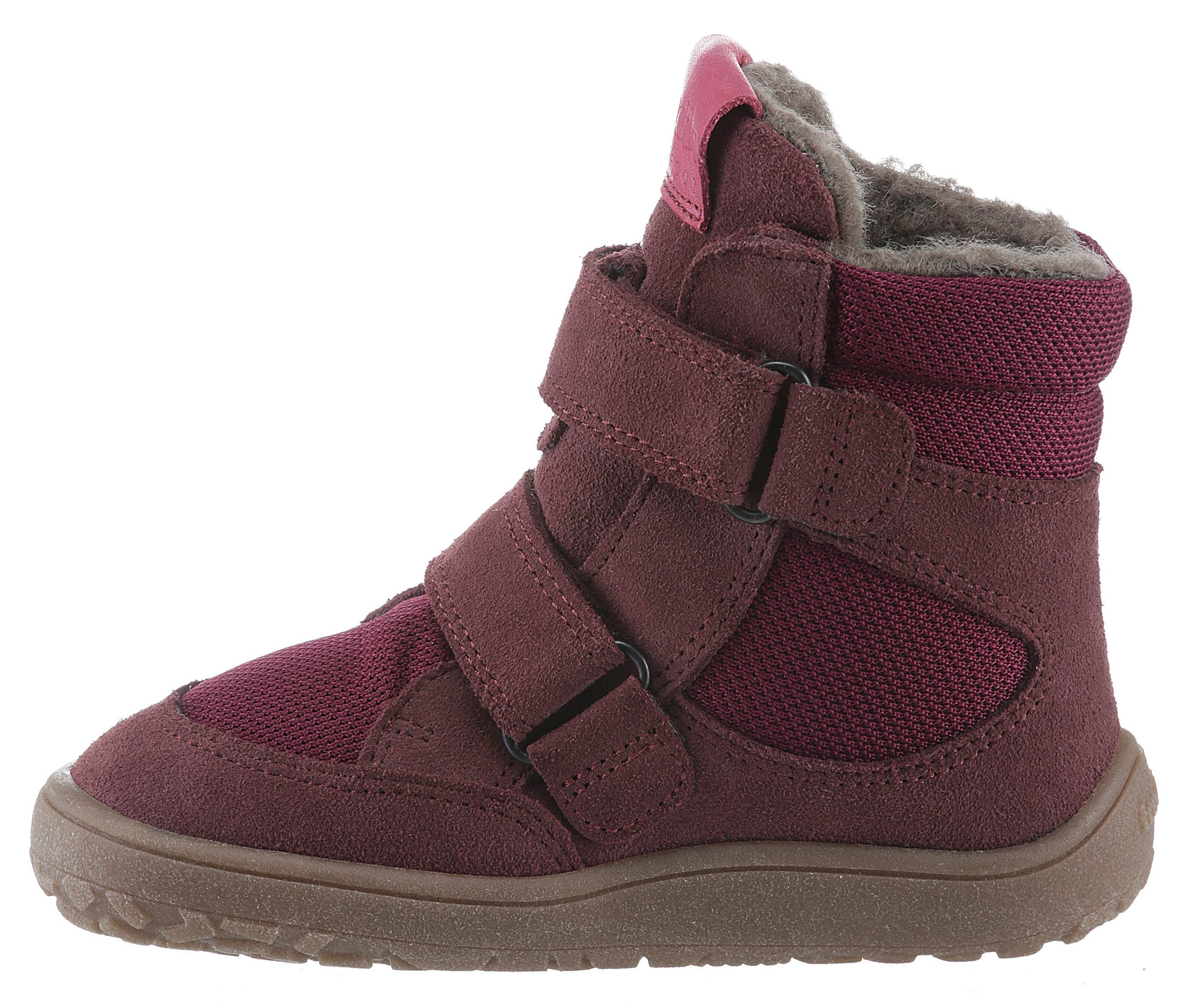froddo® Barefootschoenen BAREFOOT TEX WINTER , winterlaarzen, klittenbandlaarzen met knuffelige wolvoering