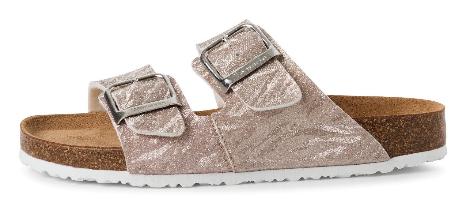 Tamaris Slippers zomerschoen, slippers met gepolsterde binnenzool