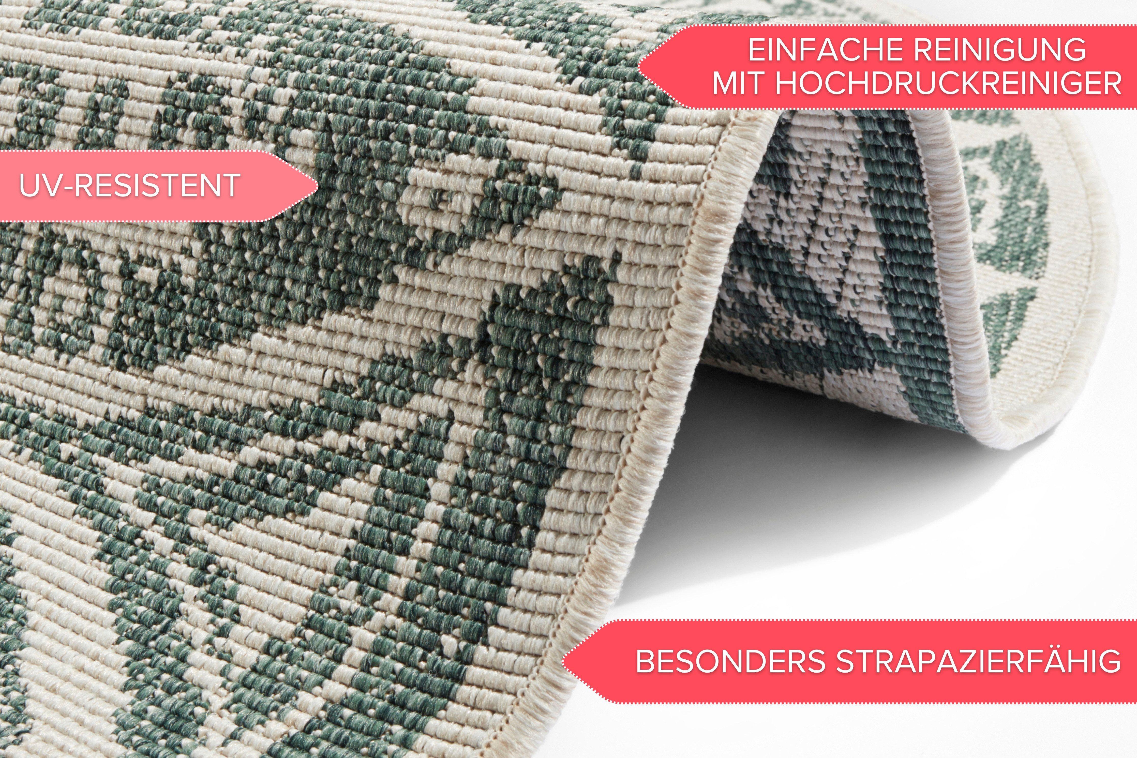 freundin Home Collection Vloerkleed Lilja omkeerbaar tapijt In- en outdoor, dubbelzijdig, weerbestendig, balkon, tuin, woonkamer