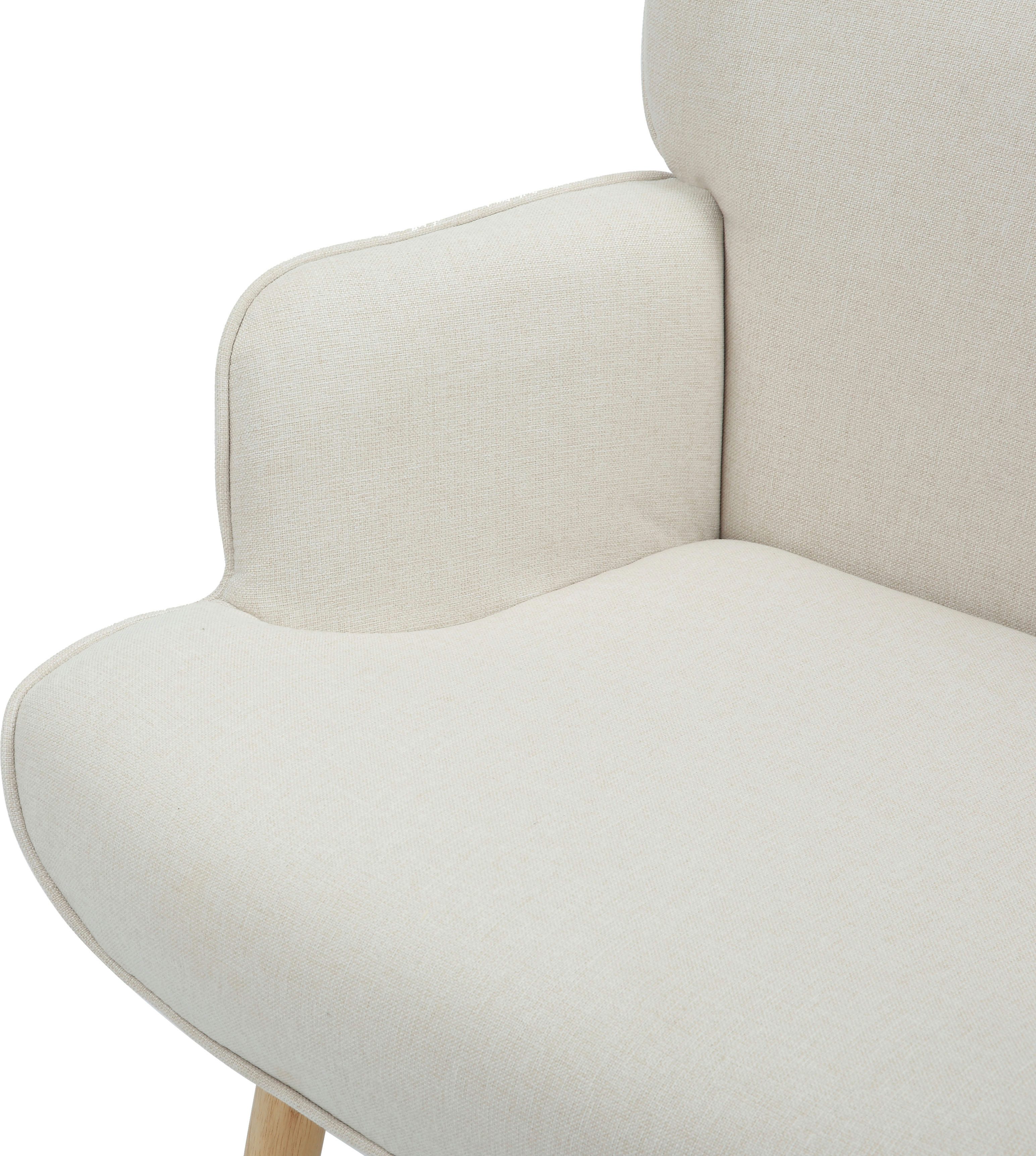 INOSIGN Relaxfauteuil KEADY, hoge rugstoel, TV-stoel Relaxstoel, oorkussenstoel met stabiele massief houten frame