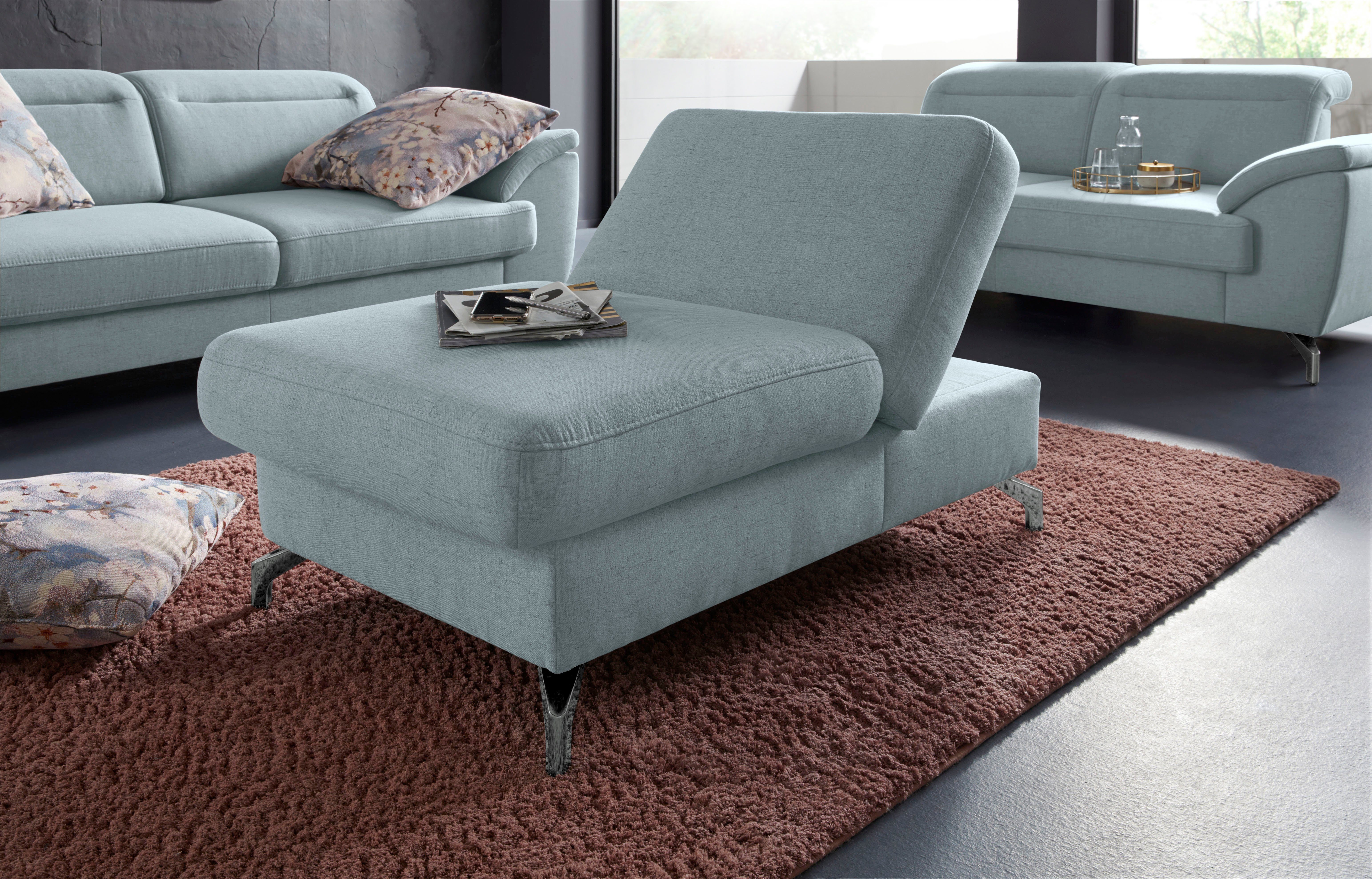 sit&more Hocker Percy Poothoogte 12 cm, met inklapfunctie, naar keuze in 2 pootkleuren