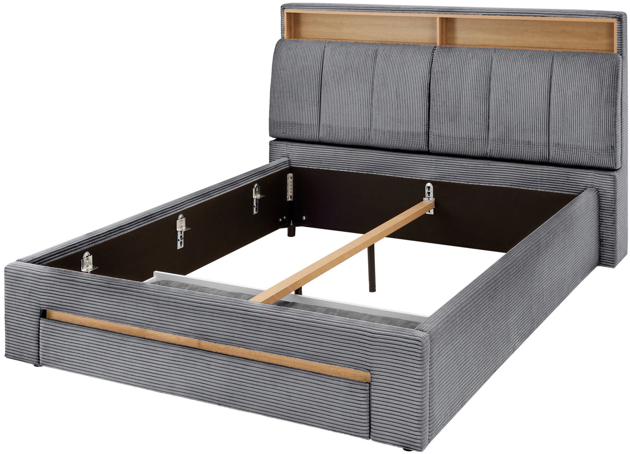 INOSIGN Gestoffeerd bed CiTY/GiRON,, gepolsterd opbergbed, met LED-verlichting Bedkisten met hondenbed of als opbergruimte, opklapbare hoofdeinden