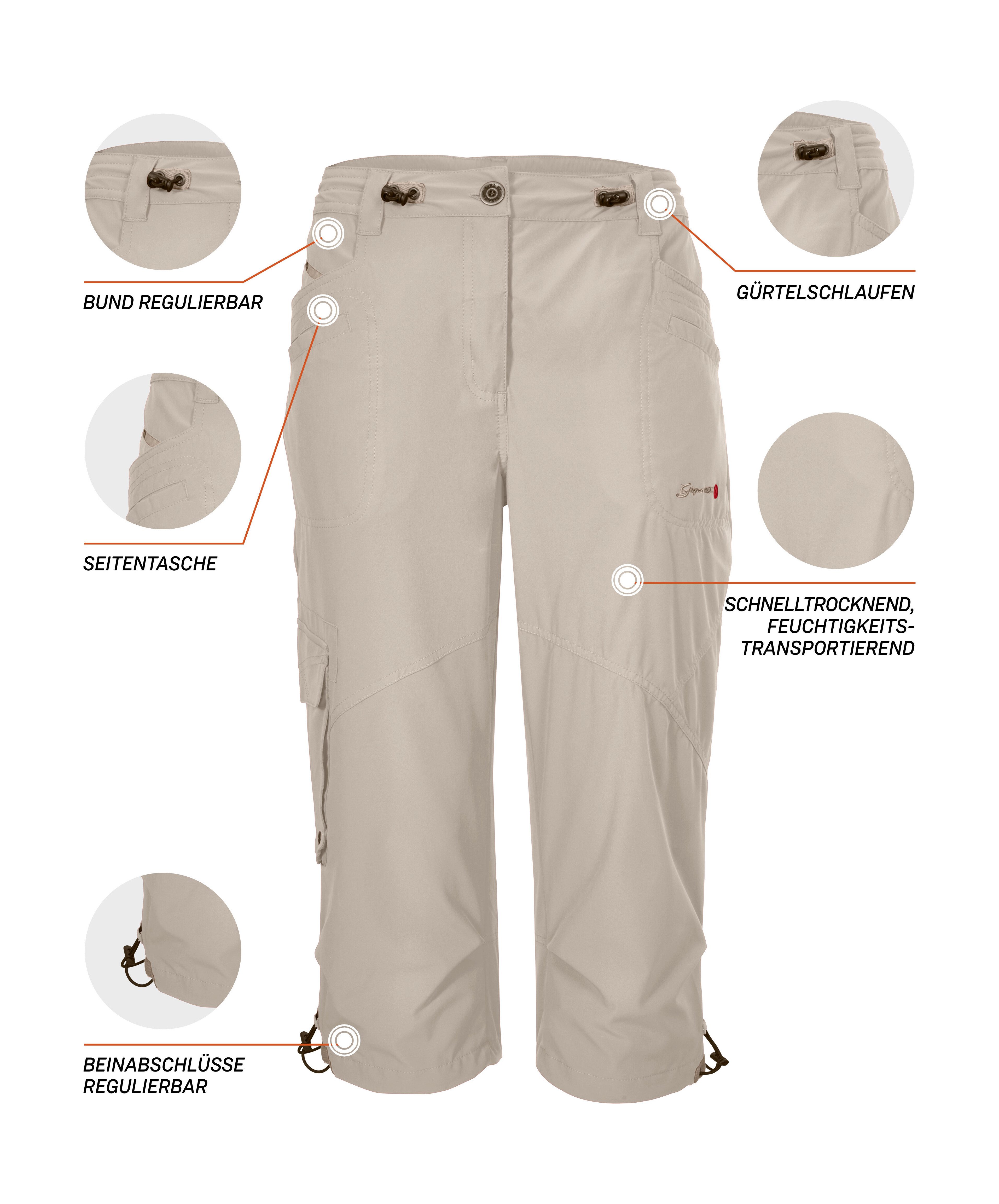 G.I.G.A. DX by killtec 3/4 broek GS 31 WMN PNTS