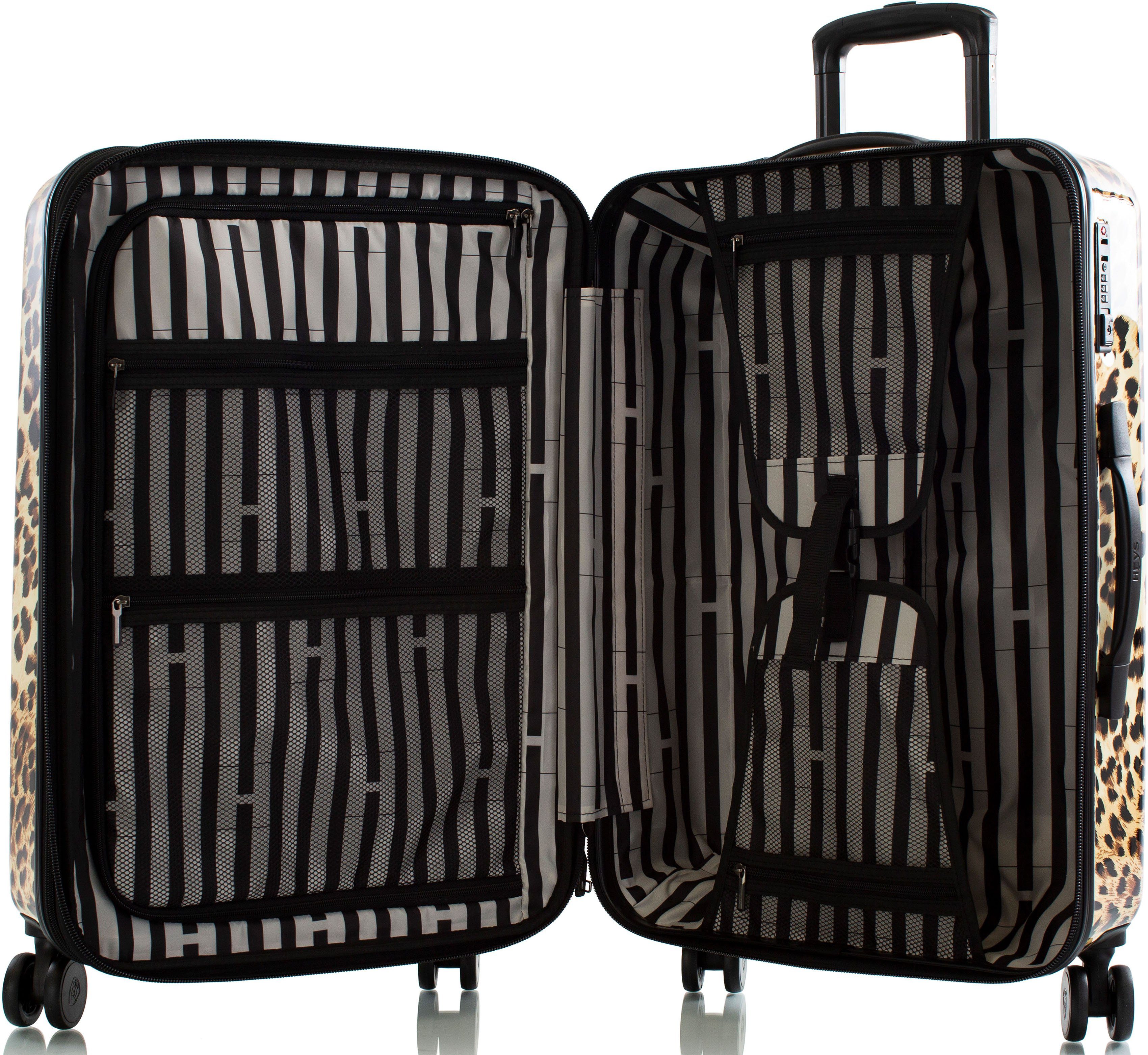 Heys Hardshell-trolley Leopard, 66 cm Heys x Joachim Llambi harde koffer volumevergroting