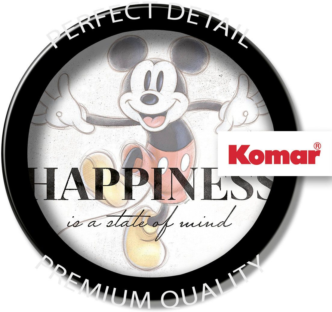 Komar Artprint op linnen Mickey Be Kind - Afmeting 40 x 60 cm Canvasdoek met echt houten frame, kinderkamer (1 stuk)