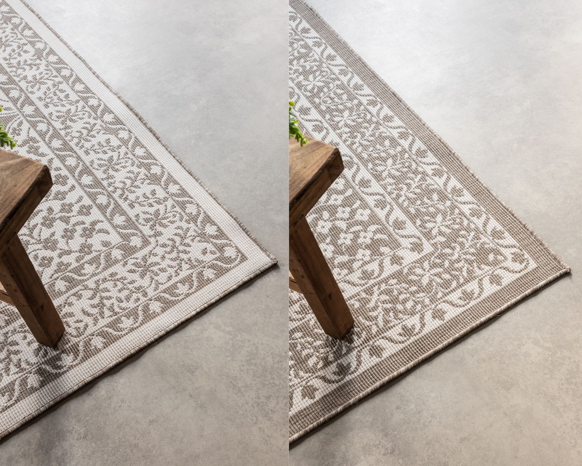 ELLE DECORATION Vloerkleed Meekly omkeerbaar tapijt Vlakweefsel, In-& Outdoor, Modern, tweezijdig, balkon, woonkamer