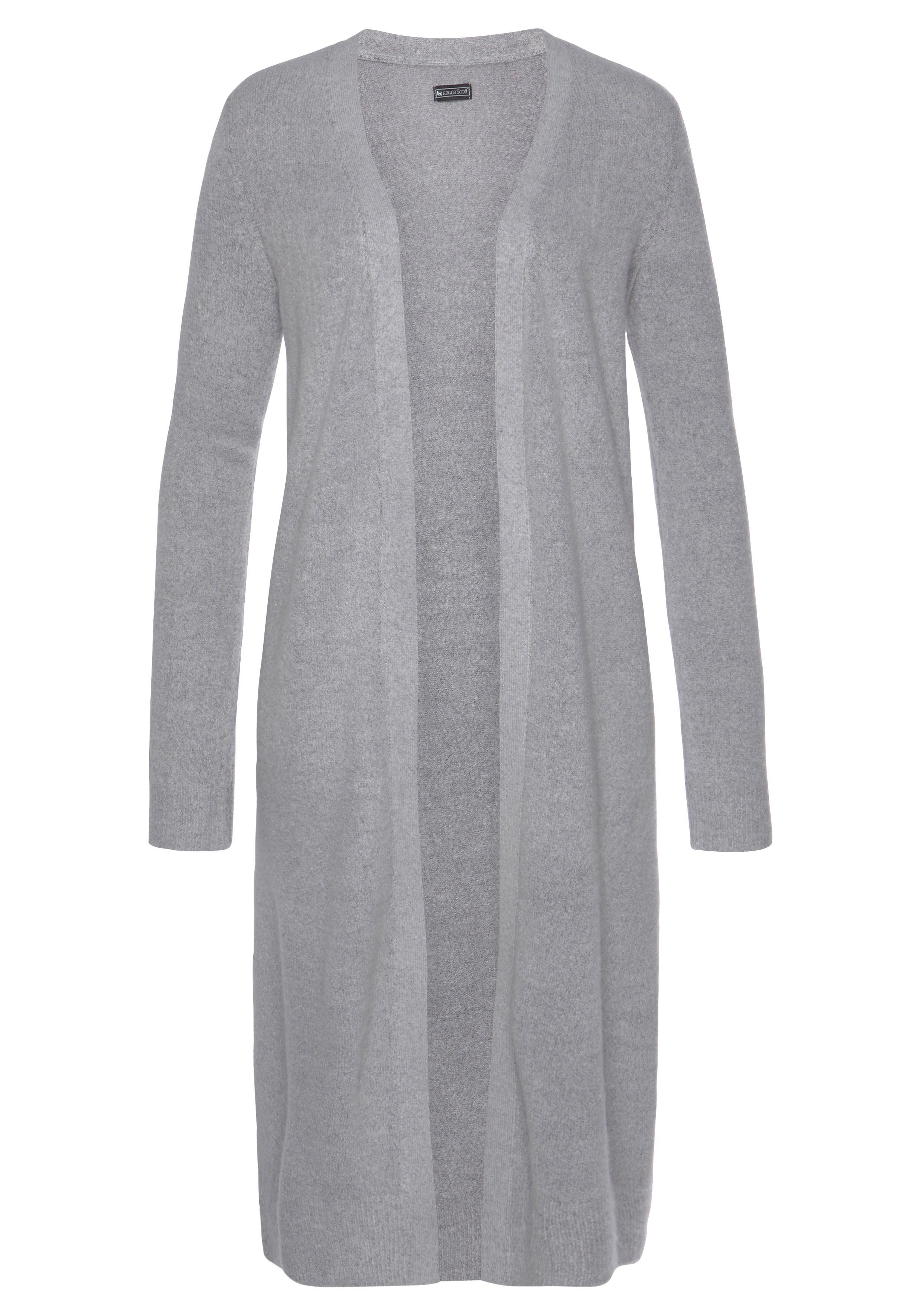 Laura Scott Lang vest in behaaglijk zachte tricotkwaliteit
