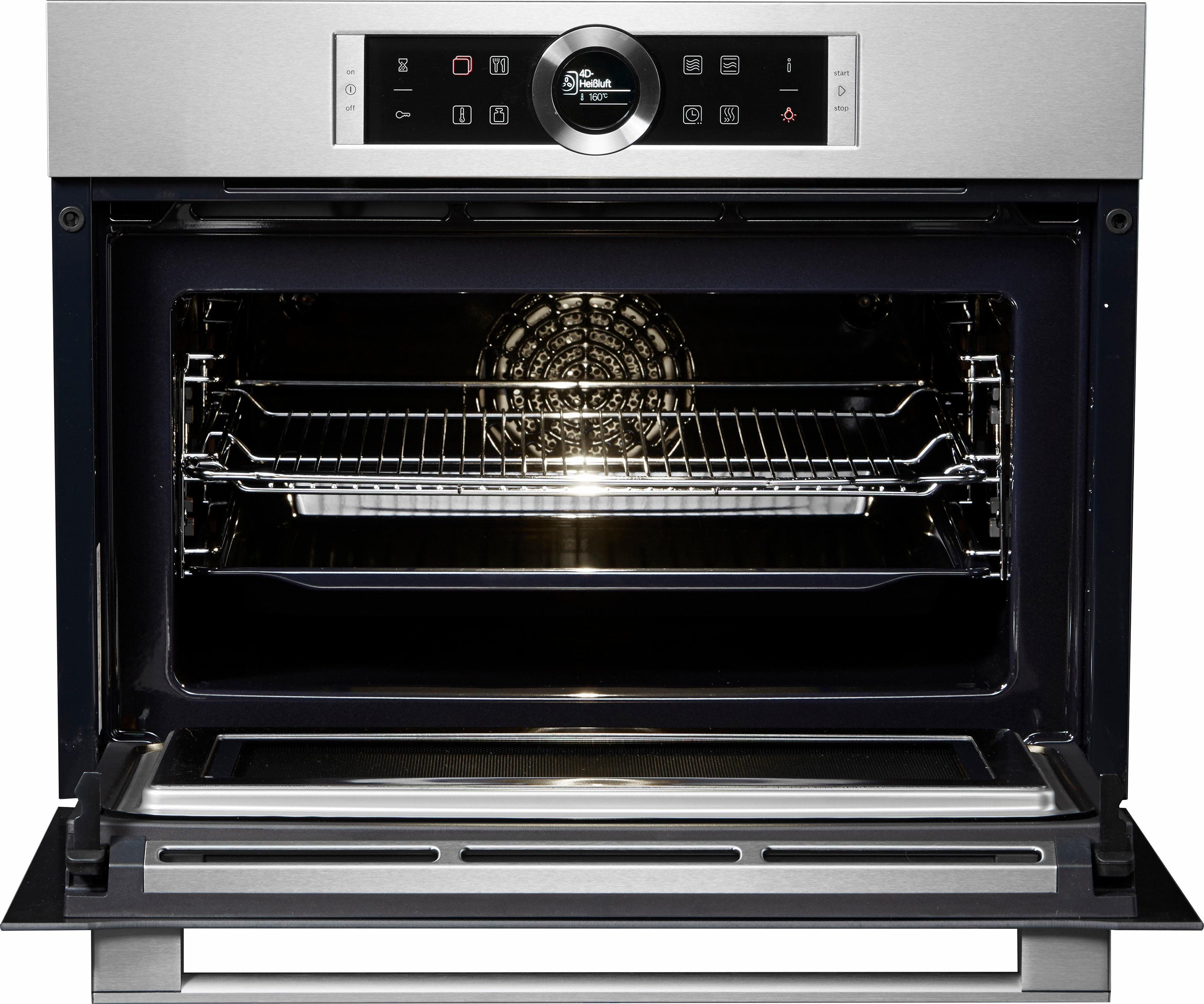 BOSCH Inbouw oven met magnetron CMG633BS1 met automatische programma’s