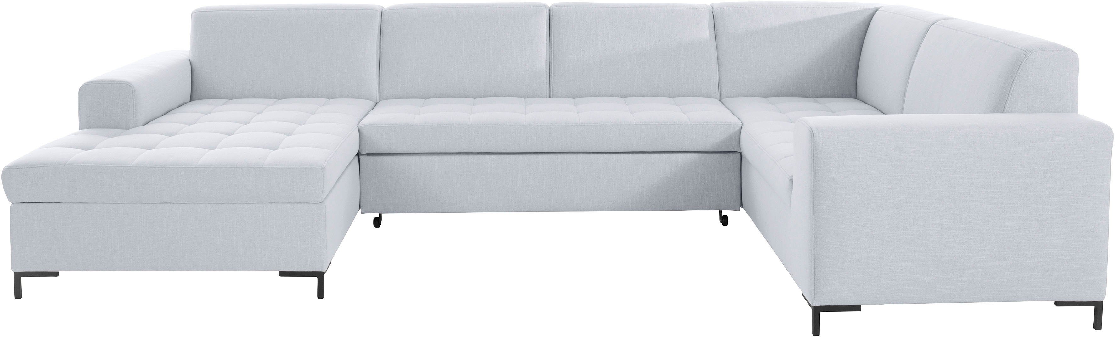 OTTO products Zithoek Grazzo U-vorm hoogwaardige stoffen van gerecycled materiaal, stiksels op de zitting