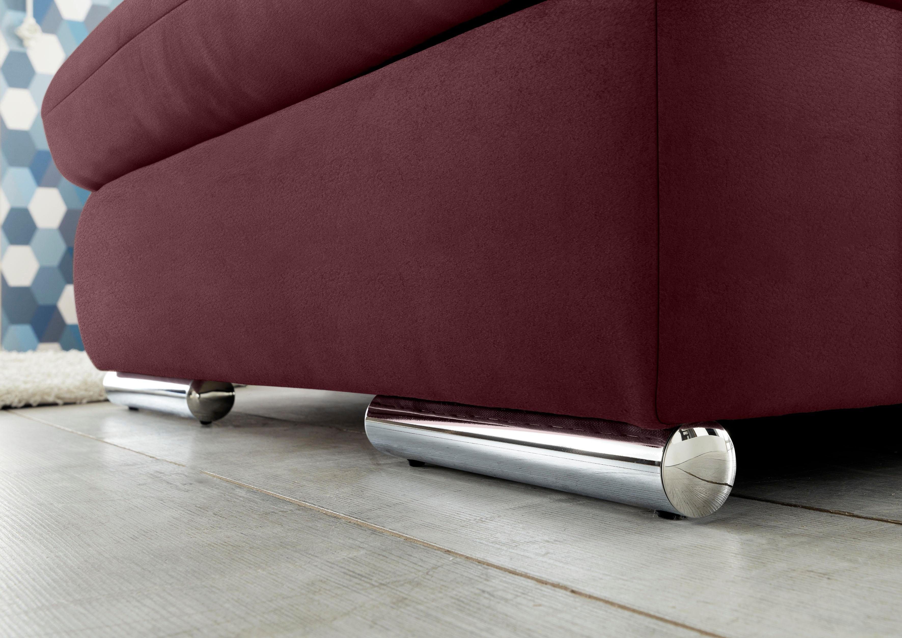 set one by Musterring Hoekbank SO 4100 met comfortabele pocketvering en hoofdeindeverstelling,