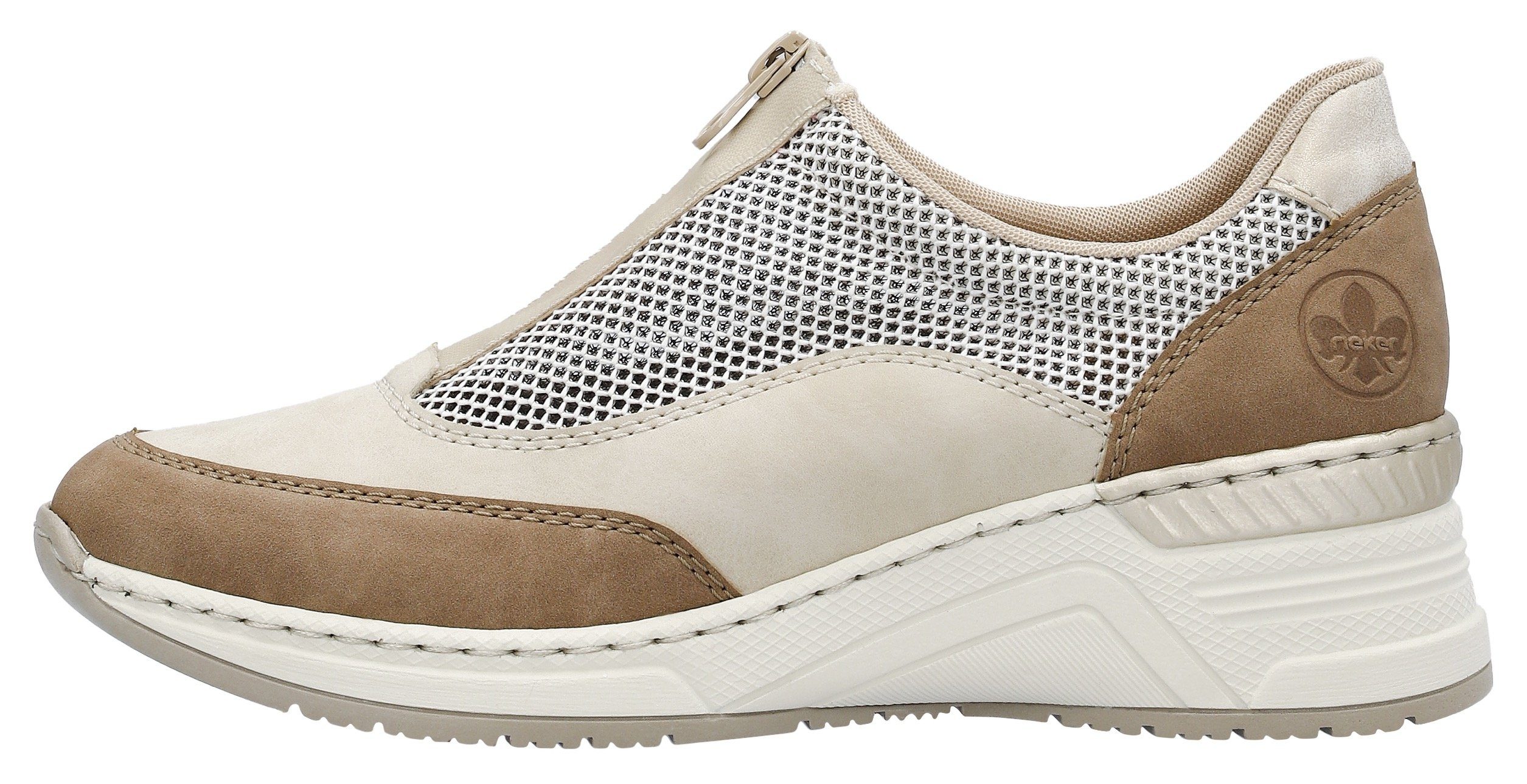 Rieker Plateausneakers Slipper, vrijetijdsschoen met verwijderbare binnenzool