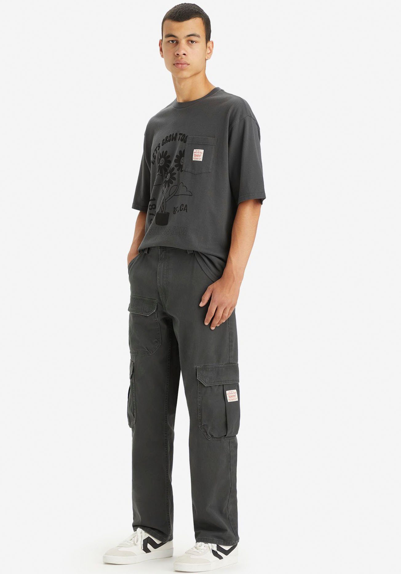 Levi's® Cargobroek STAY LOOSE CARGO PANT BLACKS