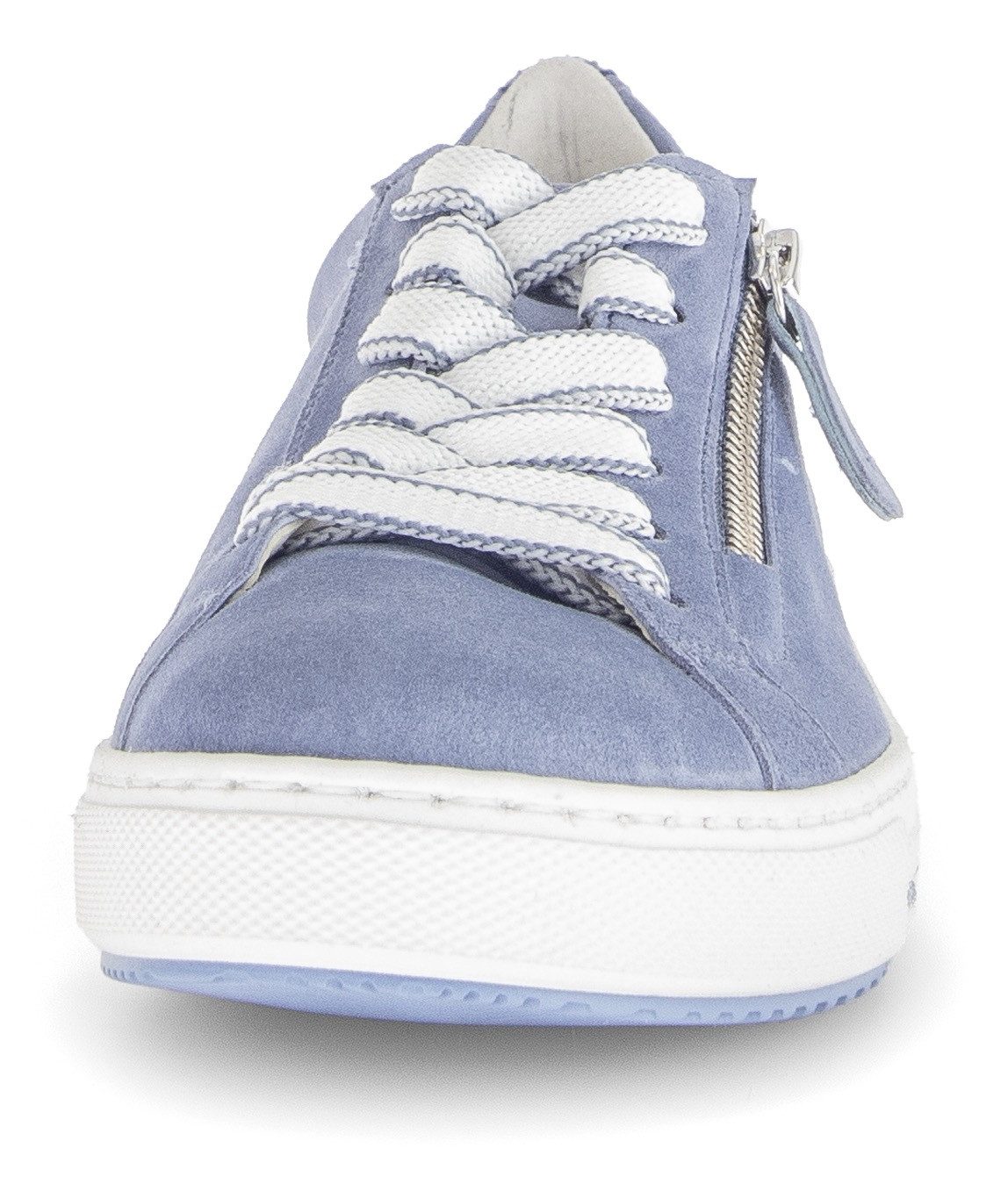 Gabor Plateausneakers Florence , veterschoenen, lage schoen met contraststiksels op de hiel, g-breedte