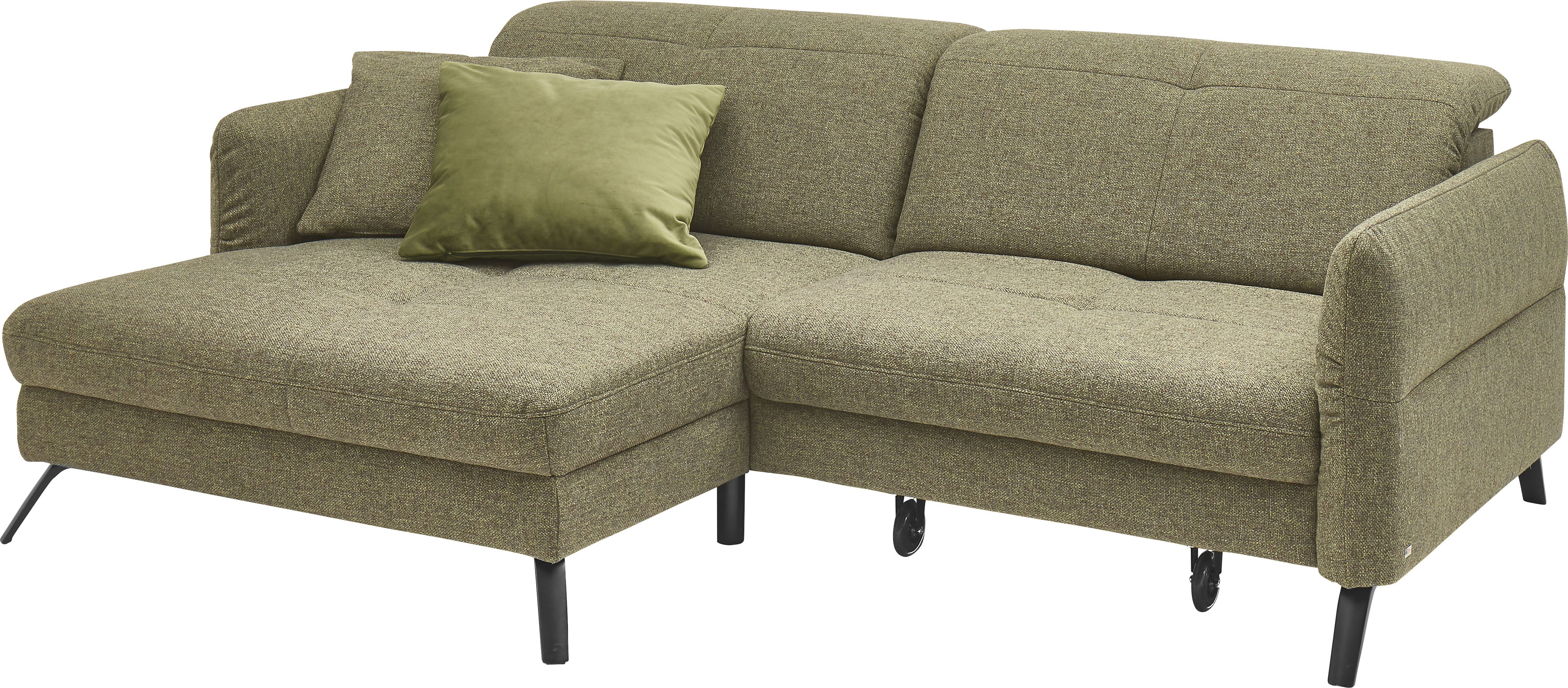set one by Musterring Hoekbank SO 4400 V optioneel met motorische bedfunctie & hoofdverstelling, voet zwart