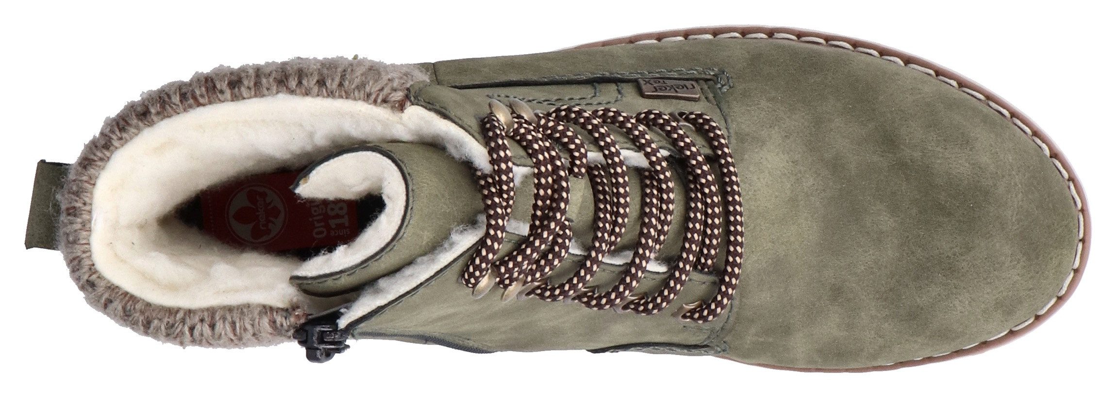 Rieker Winterlaarsjes veterschoenen, enkellaars, tex-membraan, 150 jaar rieker jubileumartikel