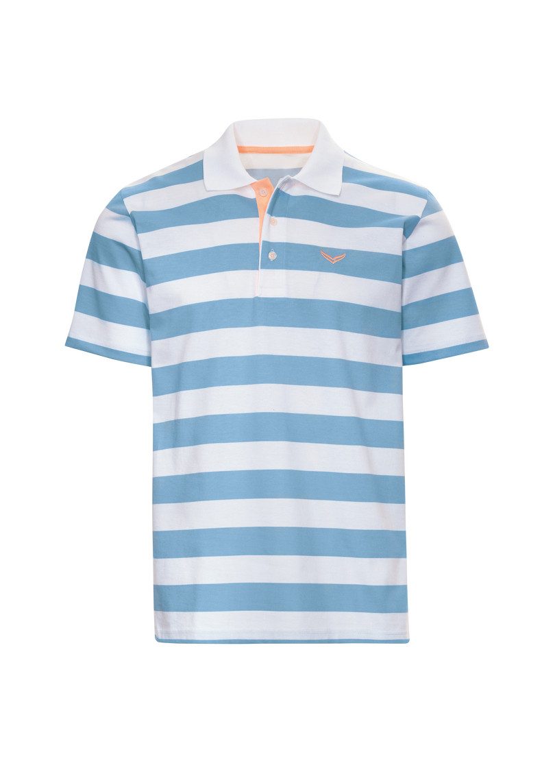 Trigema Poloshirt TRIGEMA heavy poloshirt met streepjespatroon (1-delig)