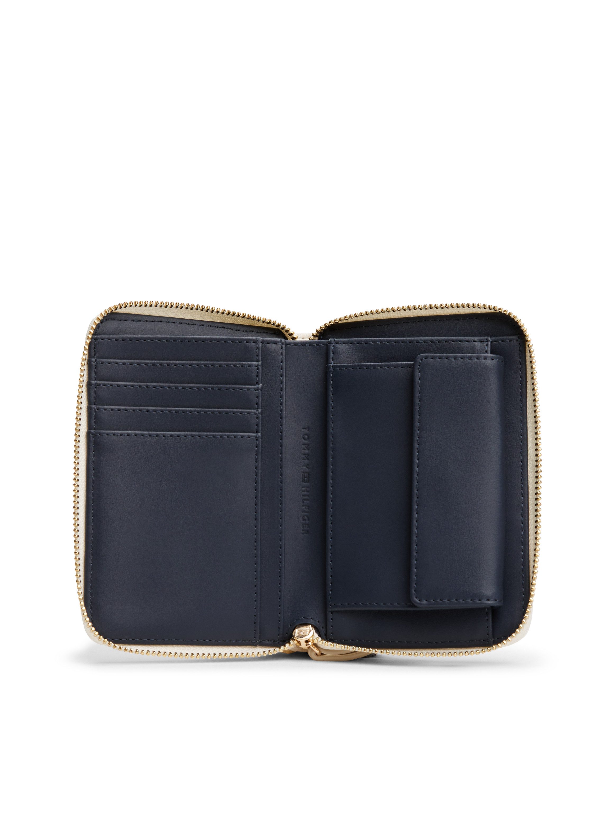 Tommy Hilfiger Portemonnee TH FEMININE MED ZA , dames portemonnee, portemonnee met th-sierstuk