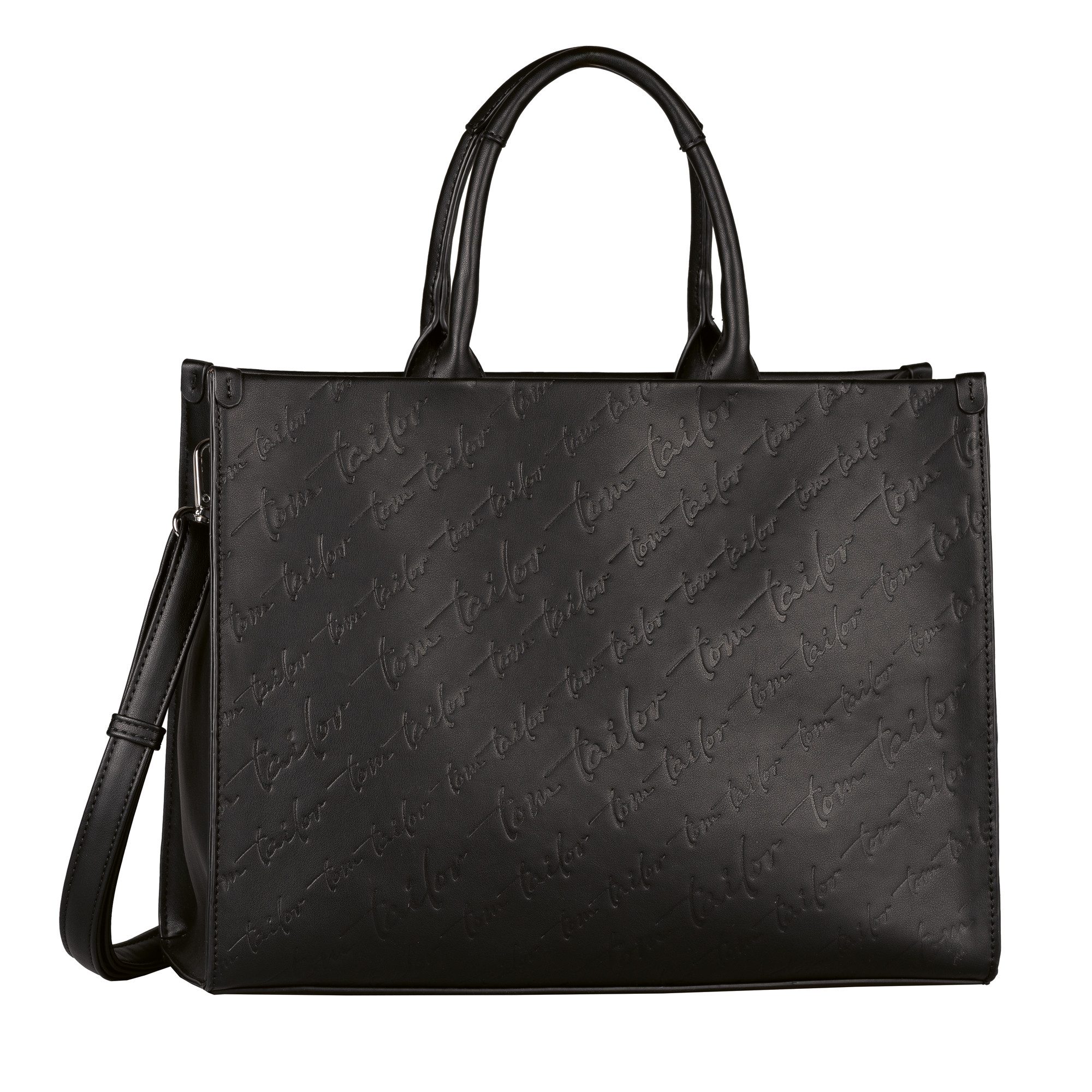 Tom Tailor Shopper Denice van glad imitatieleer met een prachtig logo in cursief
