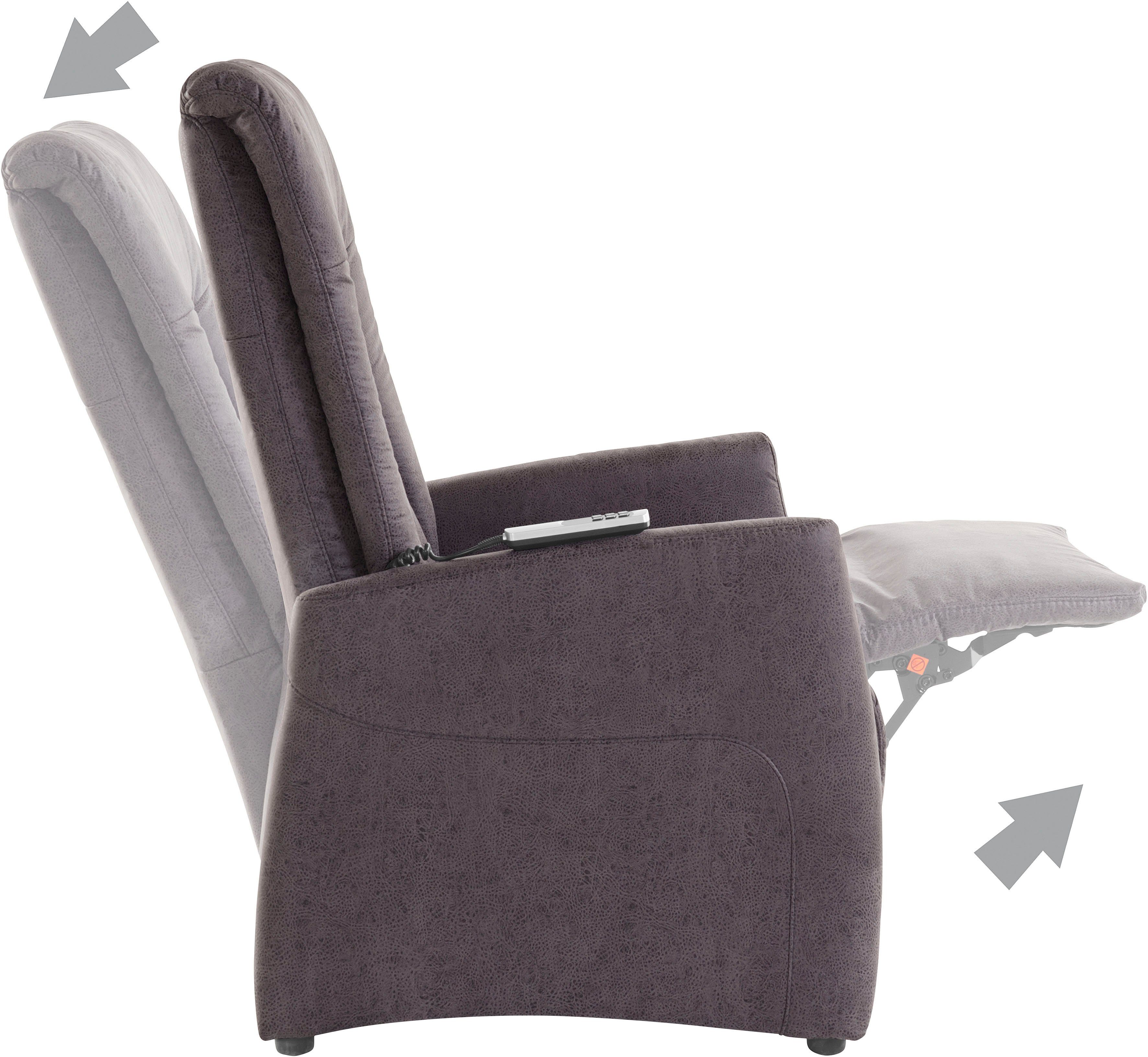 sit&more Relaxfauteuil MELISSA naar keuze elektrisch of handmatig verstelbaar, optioneel opstahulp
