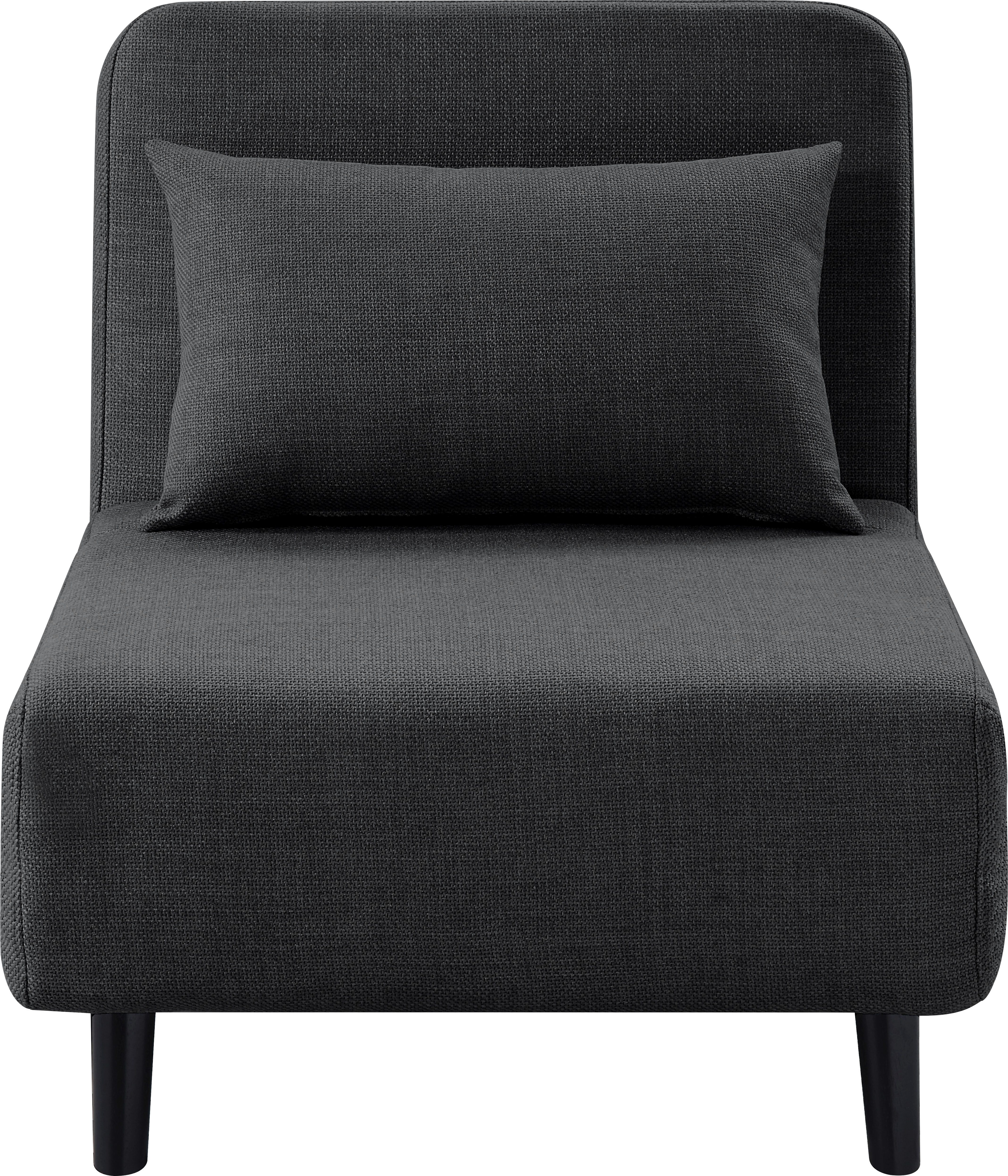 ATLANTIC home collection Fauteuil Robby incl. bedfunctie, meerdere verstelbaar, structuurstof